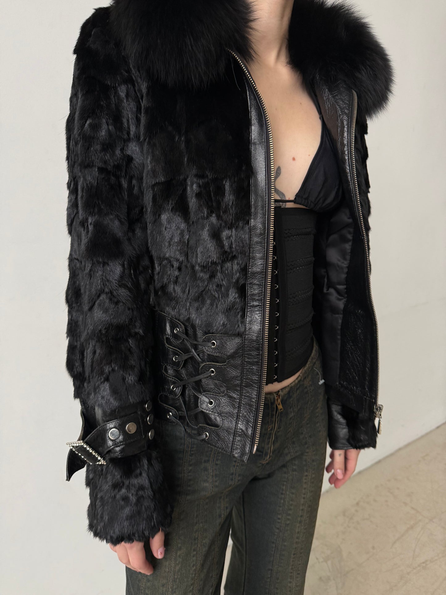 Vintage Leather Jacket TWINKLING GLOBAL