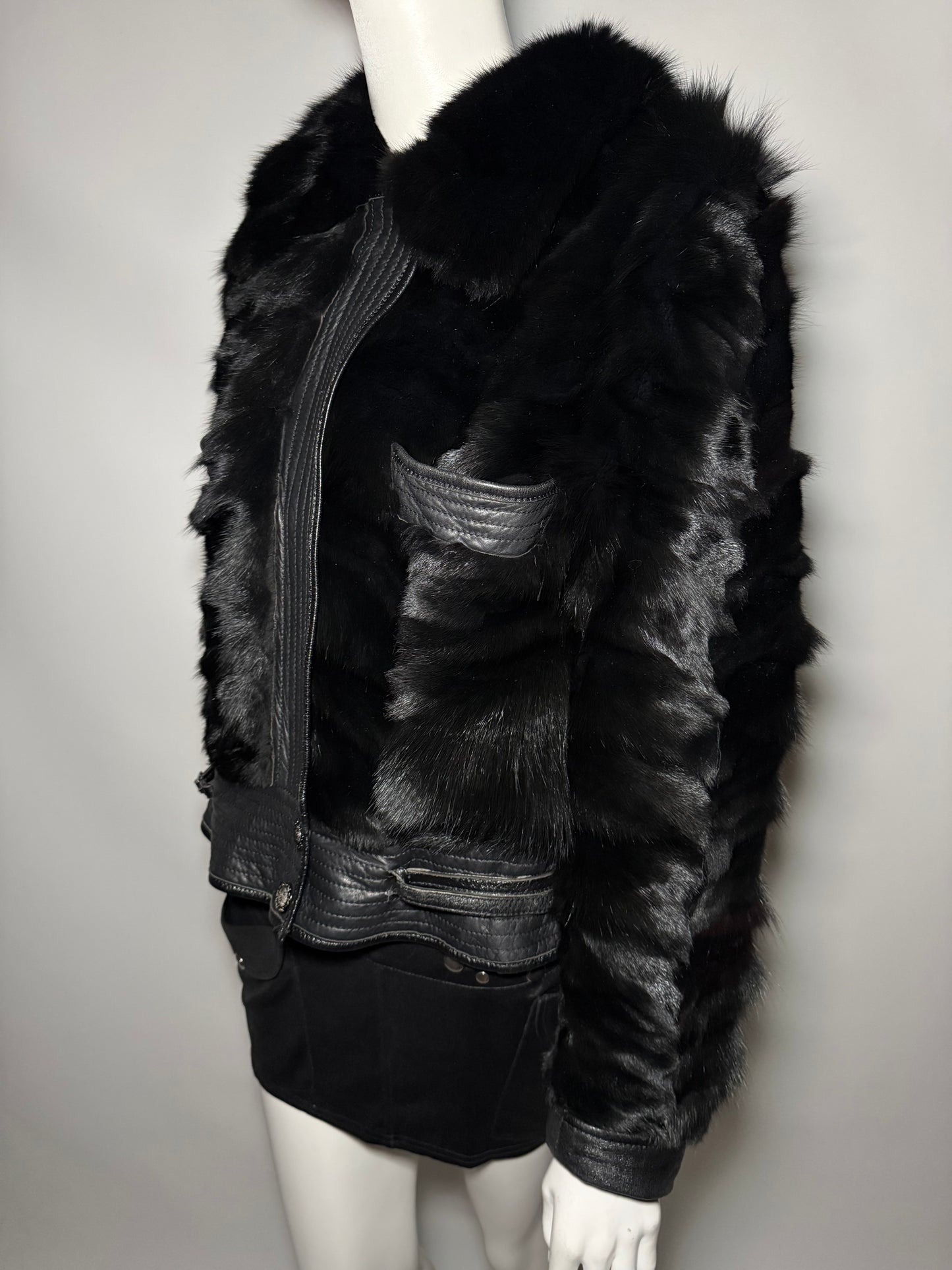 Vintage leather jacket TWINKLING GLOBAL