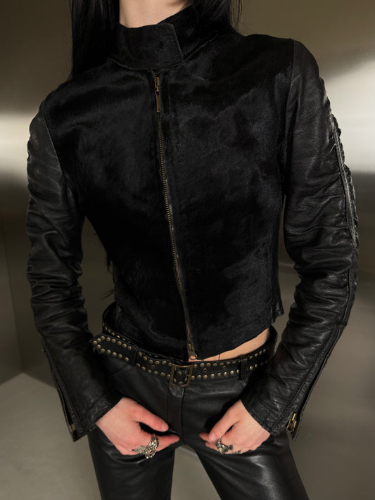 Vintage leather jacket TWINKLING GLOBAL
