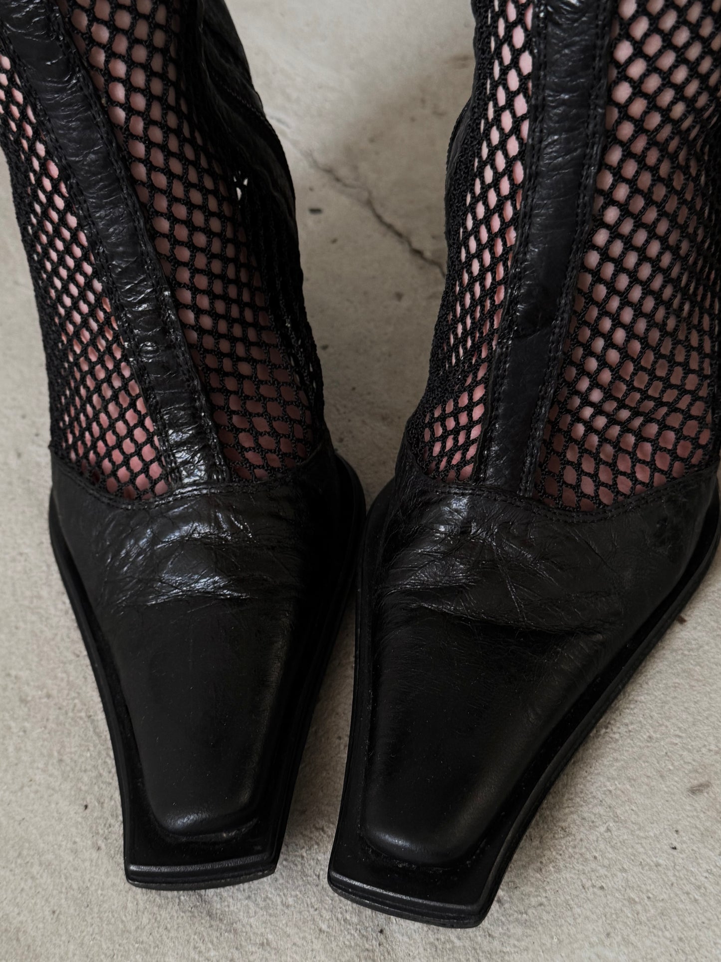 Vintage Italian mesh boots TWINKLING GLOBAL