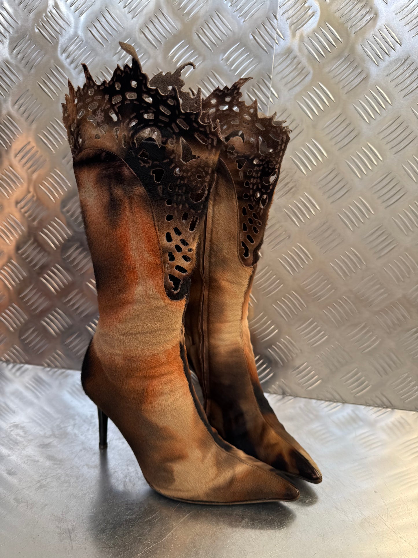 Vintage Italian leather boots Twinkling Global
