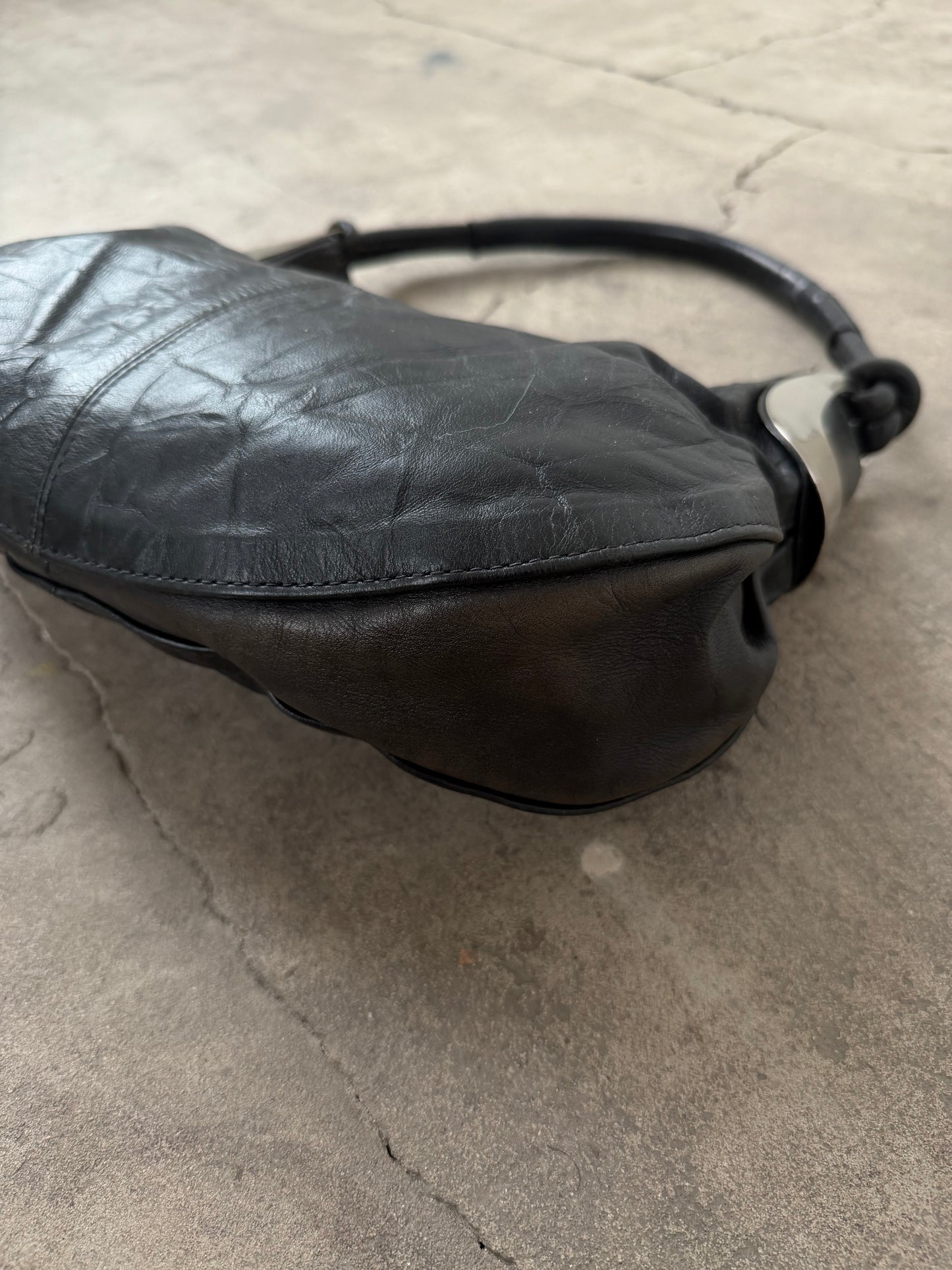Vintage leather shoulder bag TWINKLING GLOBAL