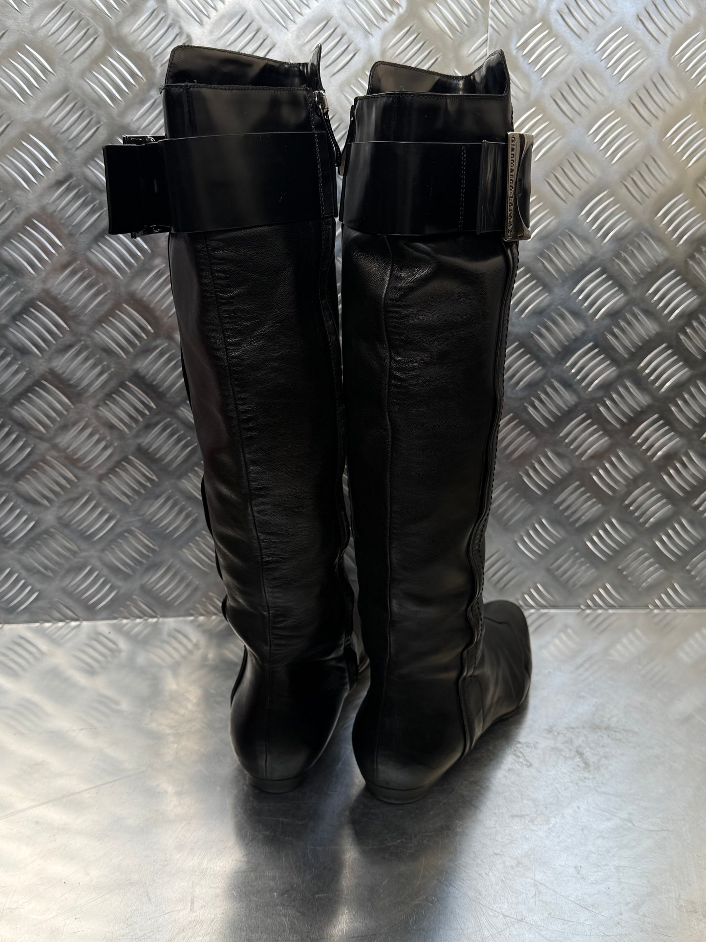 Vintage leather boots Gianmarco Lorenzi TWINKLING GLOBAL