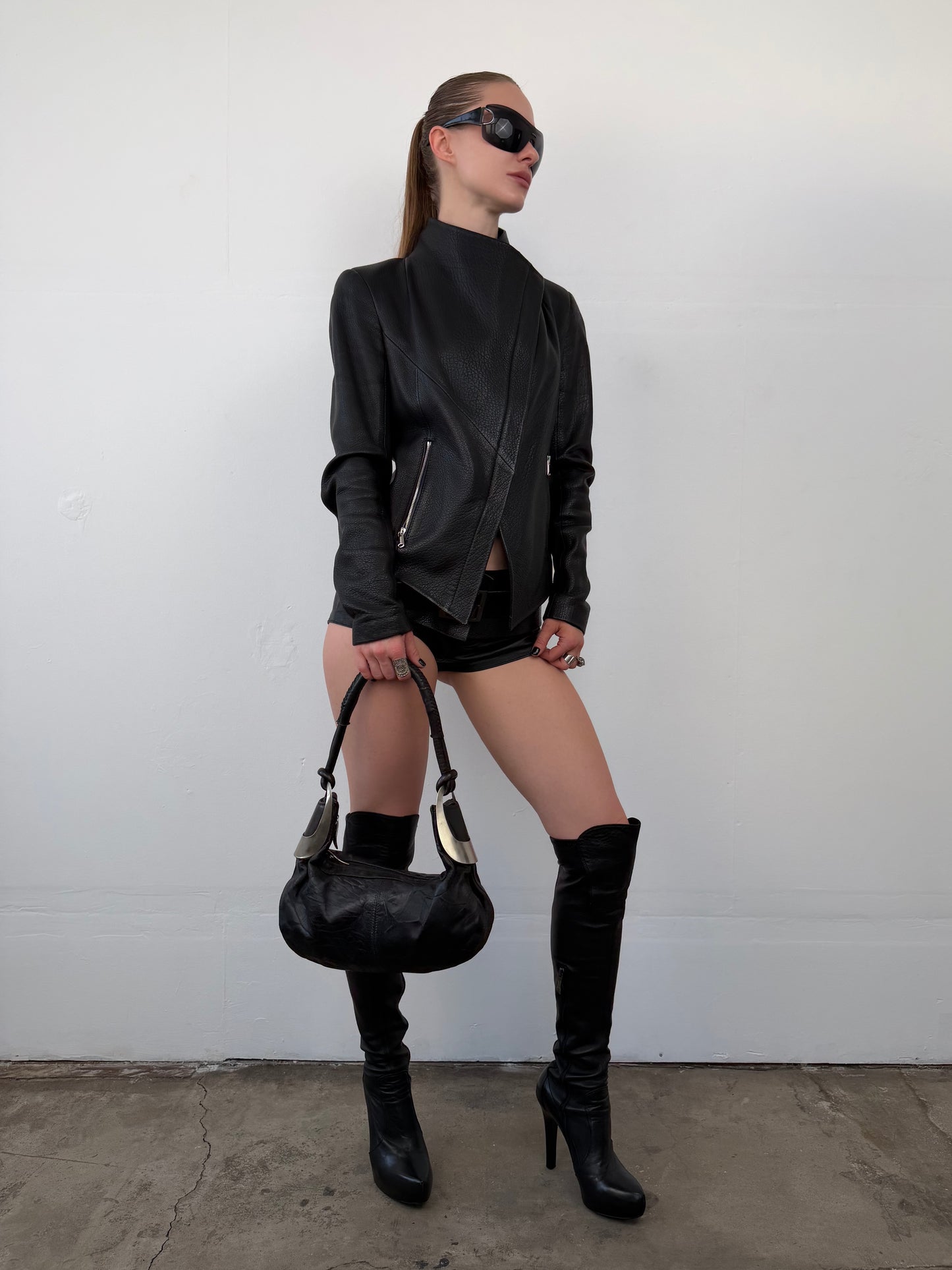 Vintage leather shoulder bag TWINKLING GLOBAL