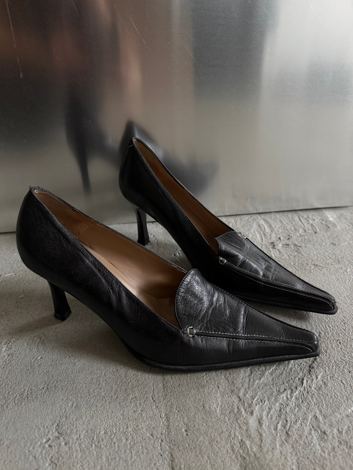 Black pointed-toe heels TWINKLING GLOBAL