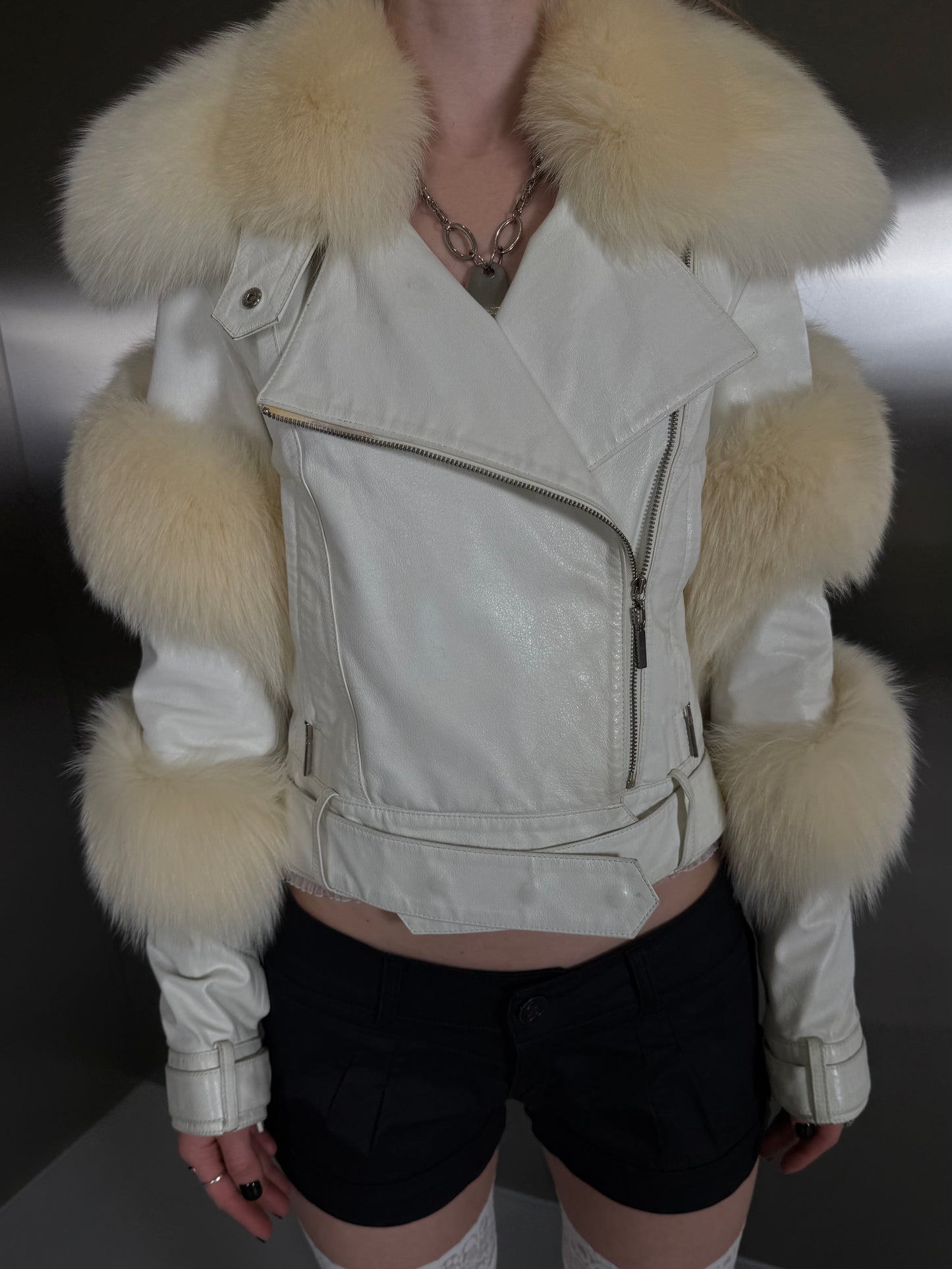 Vintage leather jacket TWINKLING GLOBAL