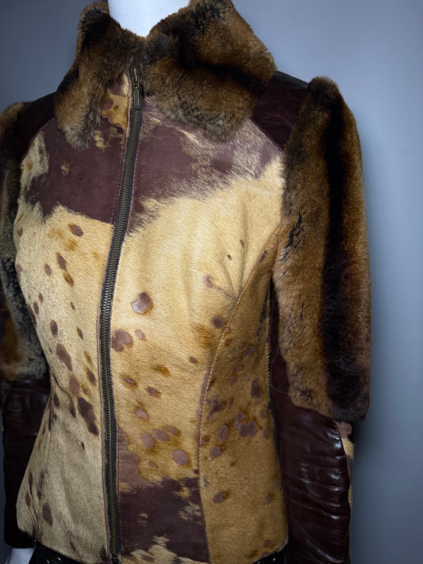 Vintage leather jacket TWINKLING GLOBAL
