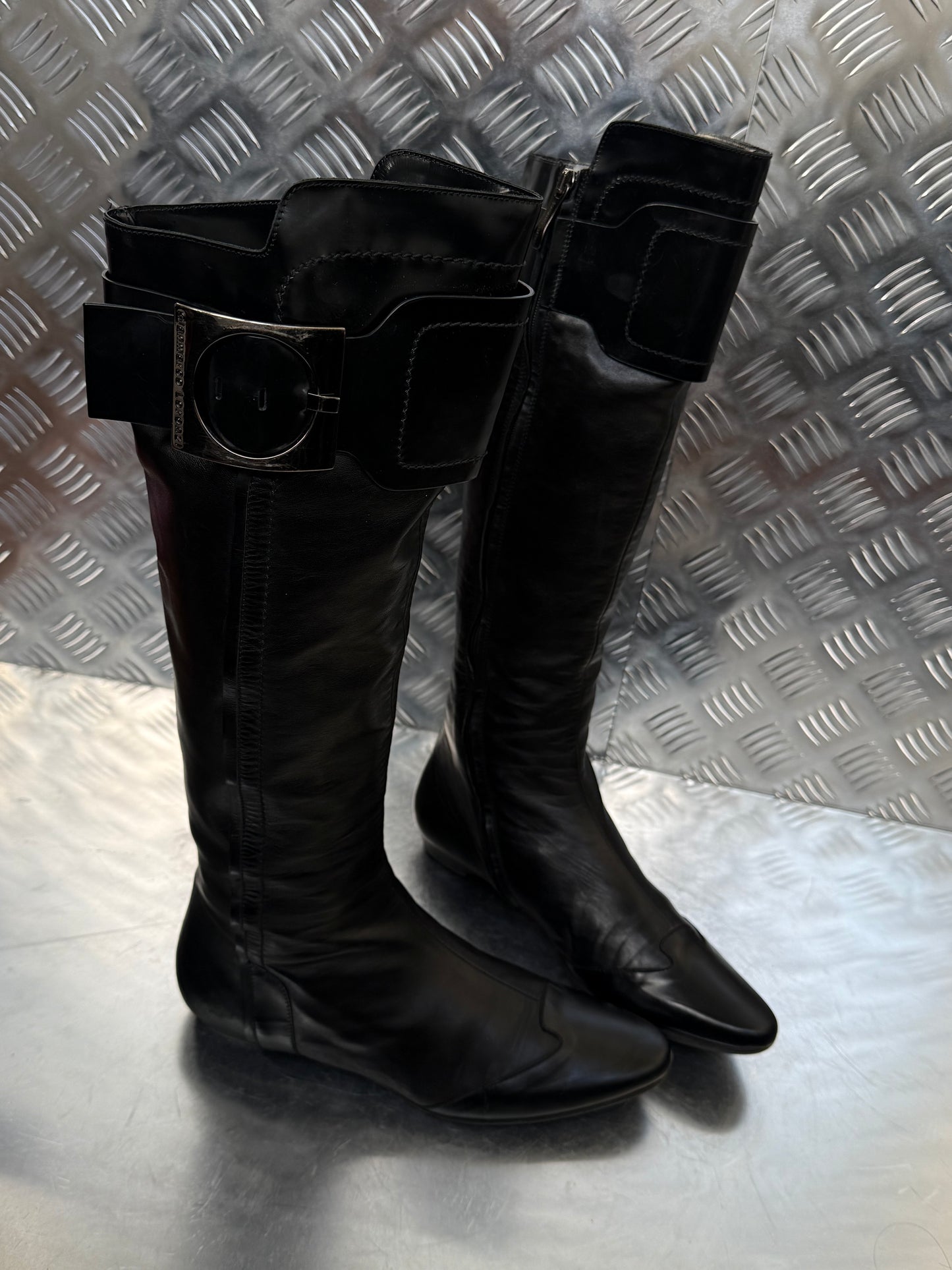 Vintage leather boots Gianmarco Lorenzi TWINKLING GLOBAL