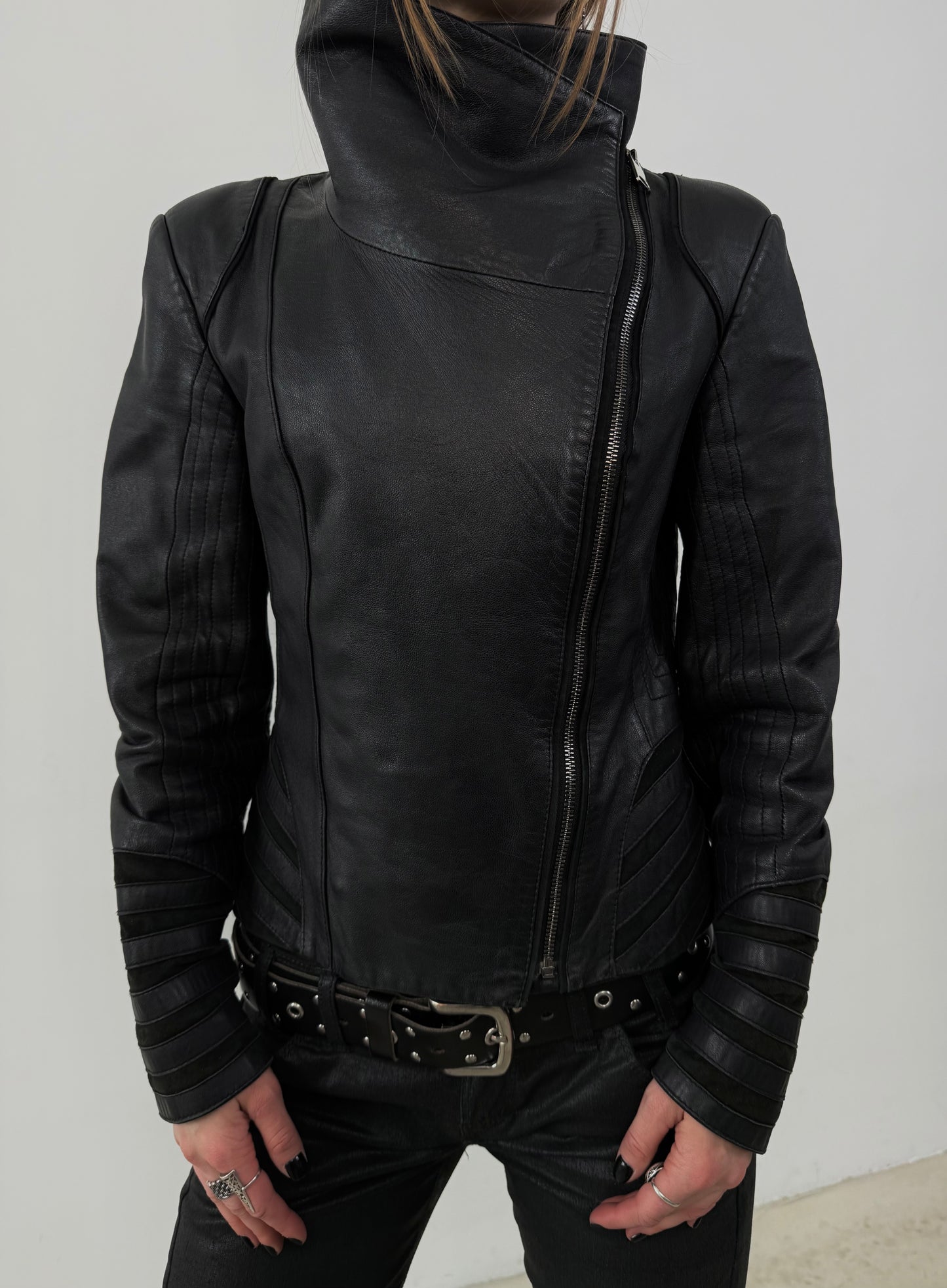 Vintage leather jacket TWINKLING GLOBAL