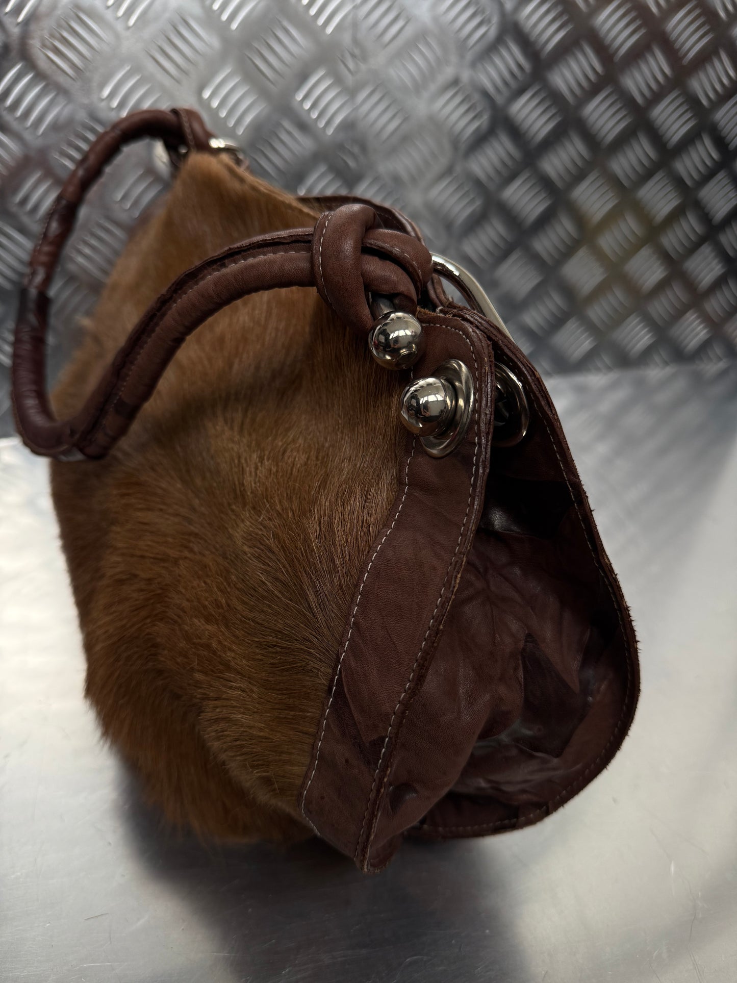 Vintage leather bag TWINKLING GLOBAL