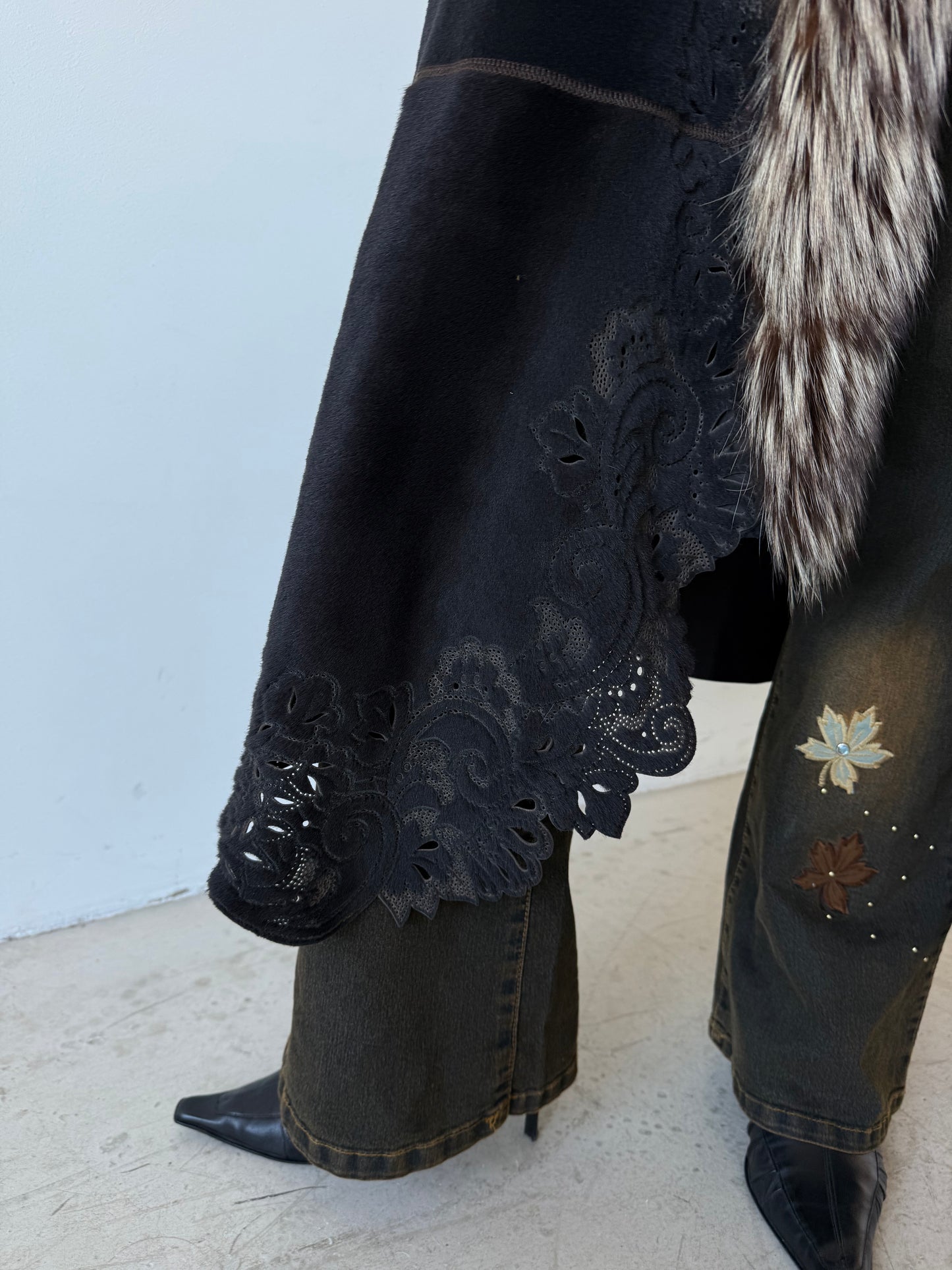 Vintage leather coat TWINKLING GLOBAL