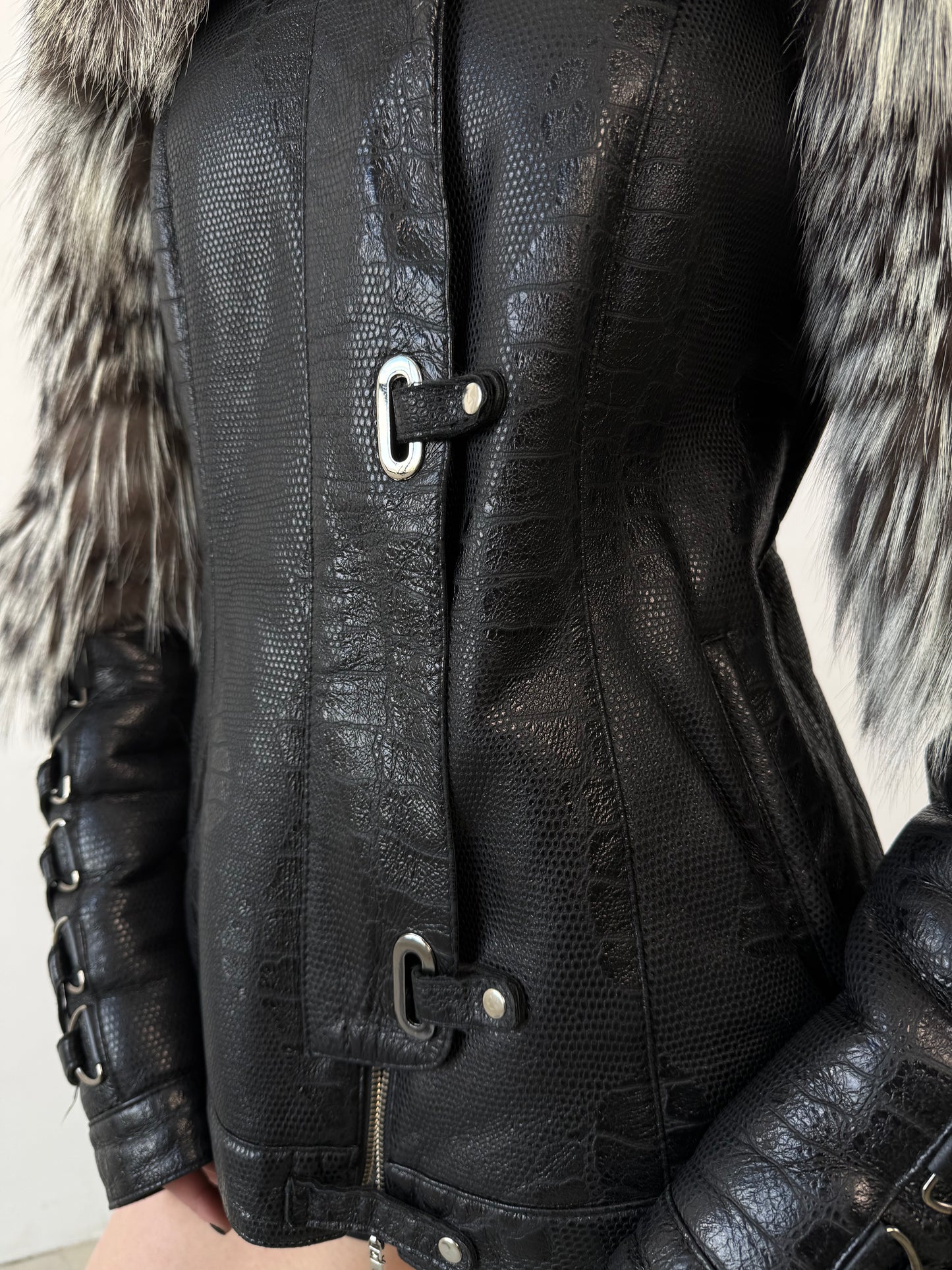 Vintage leather jacket TWINKLING GLOBAL