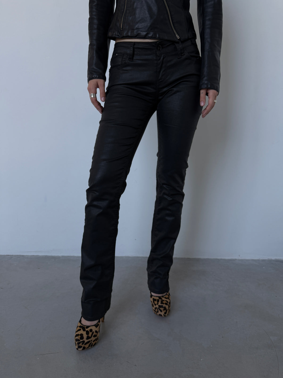 Waxed jeans TWINKLING GLOBAL