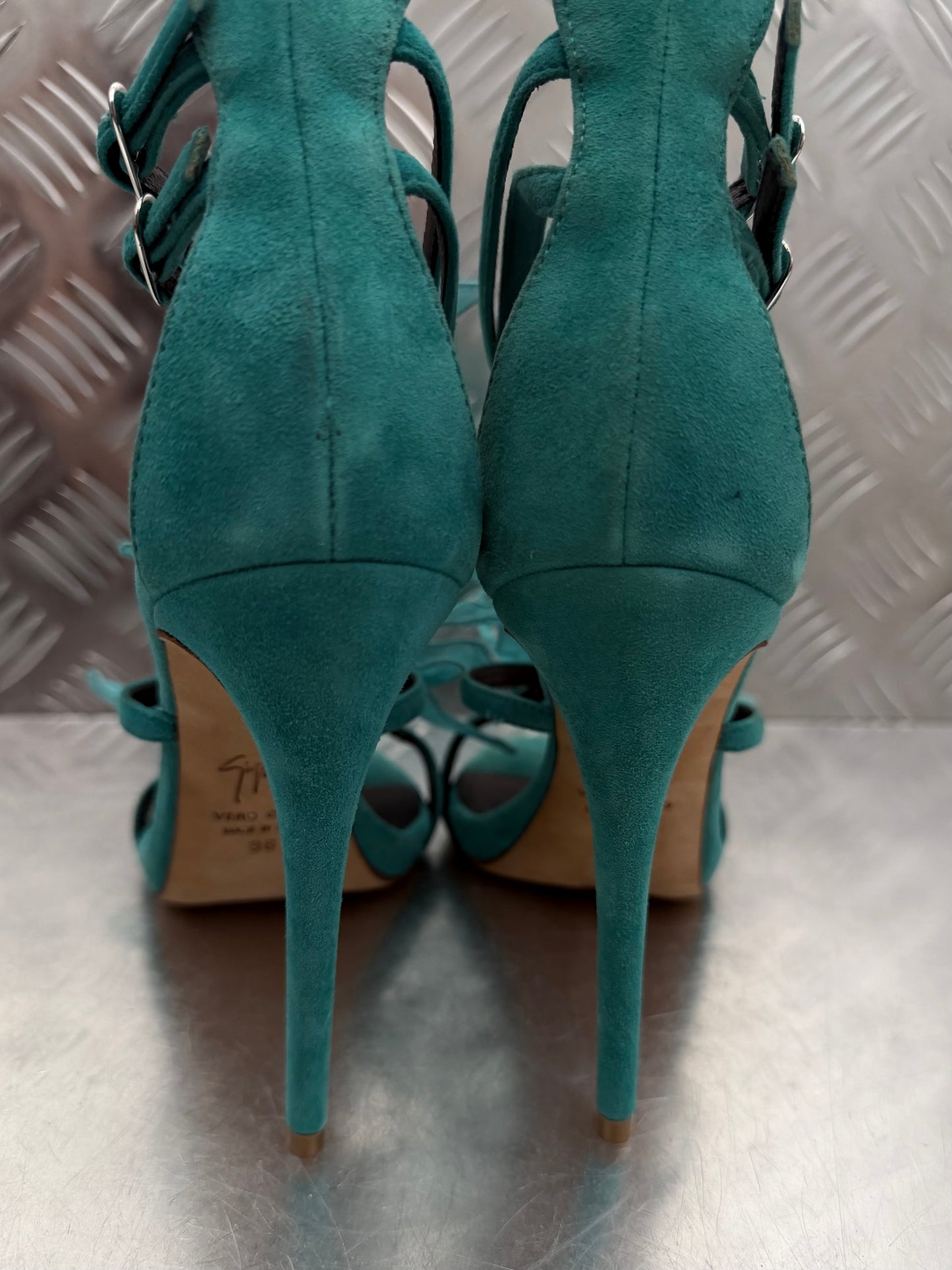 Vintage Giuseppe Zanotti floral heels TWINKLING GLOBAL