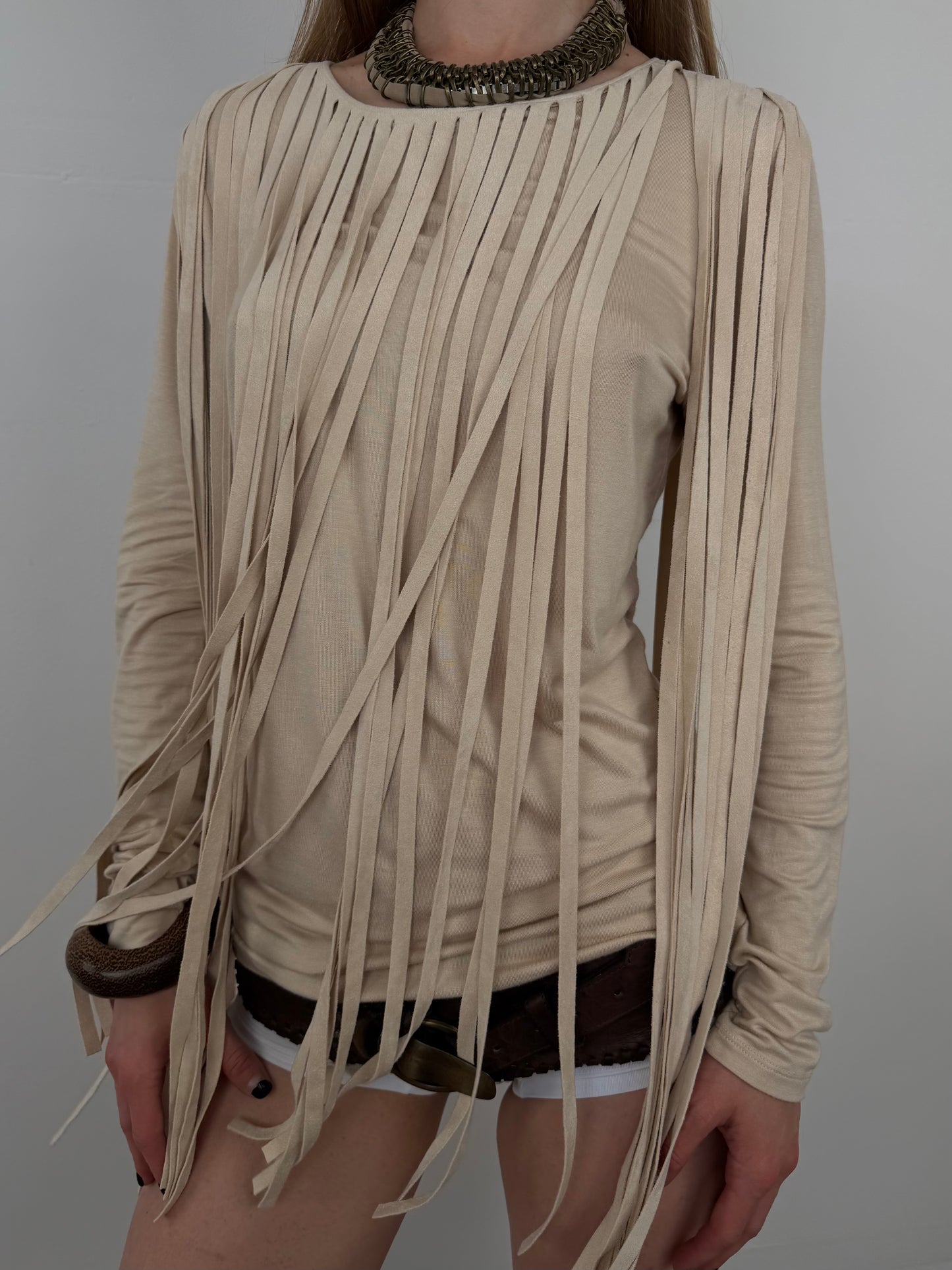 Vintage fringe top TWINKLING GLOBAL