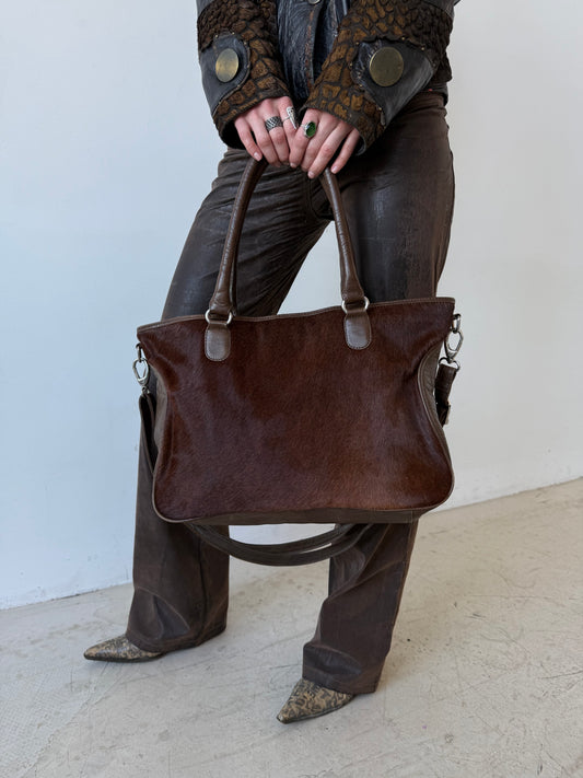 Vintage leather bag TWINKLING GLOBAL