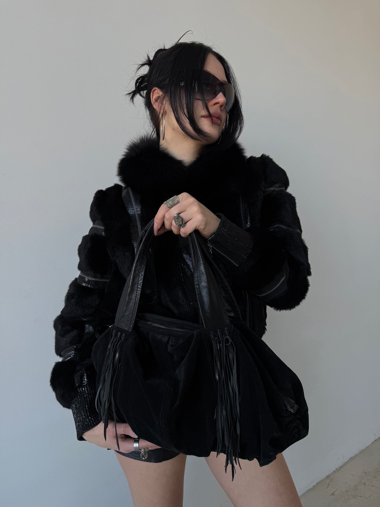 Vintage Casadei suede fringe bag TWINKLING GLOBAL