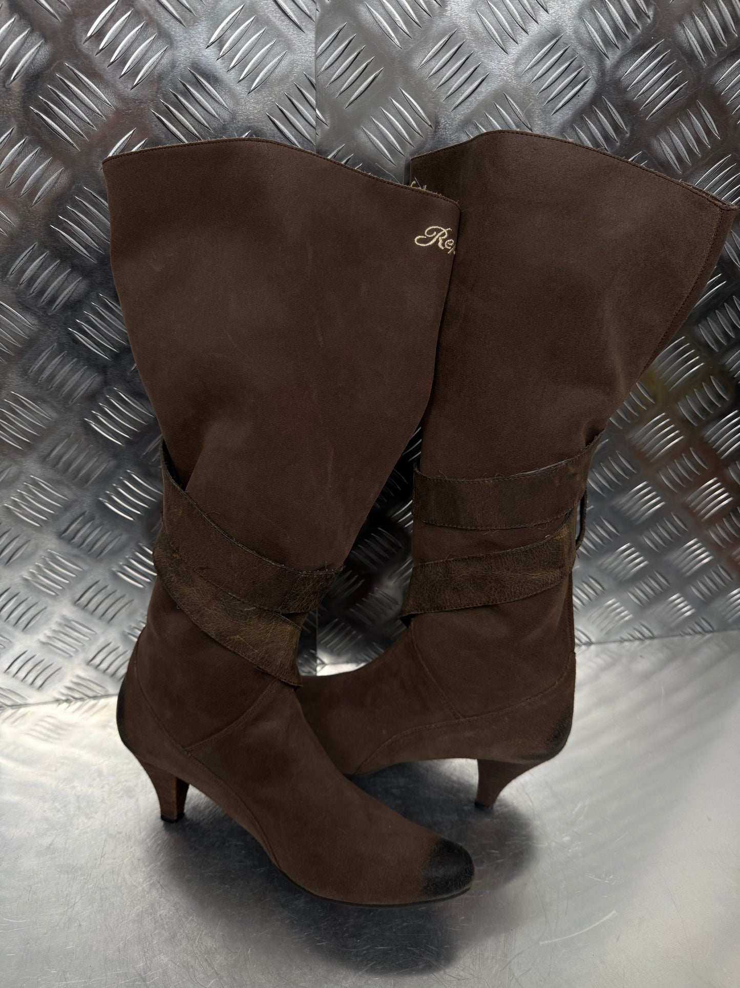 Vintage Replay leather cowboy boots TWINKLING GLOBAL