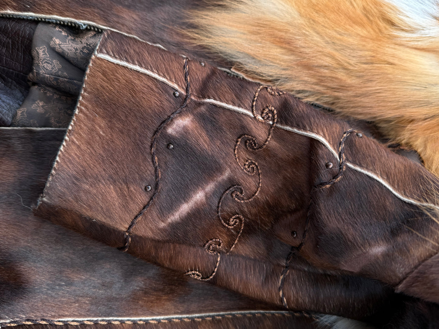 Vintage leather jacket TWINKLING GLOBAL
