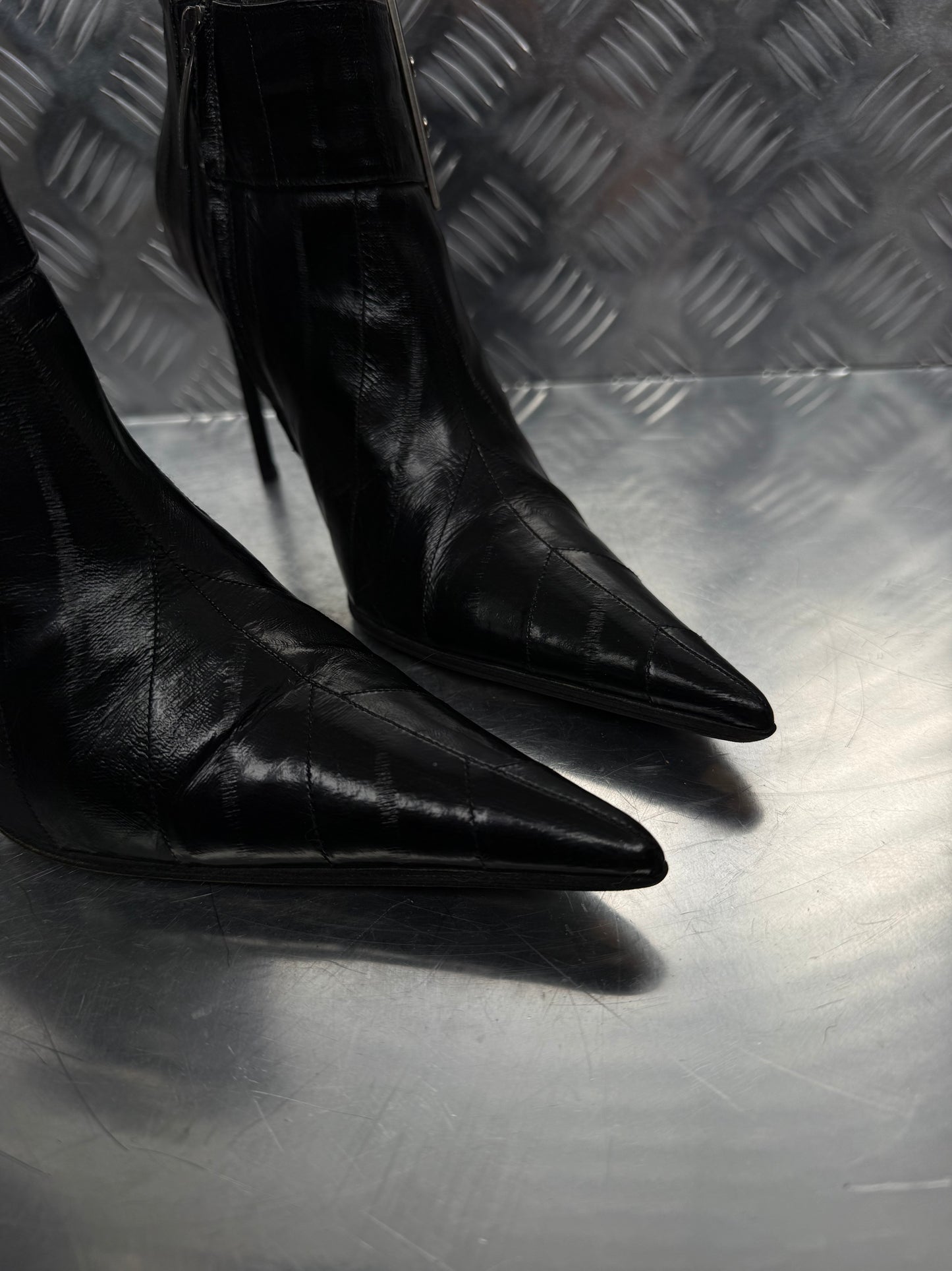 Vintage leather ankle boots Gianmarco Lorenzi TWINKLING GLOBAL