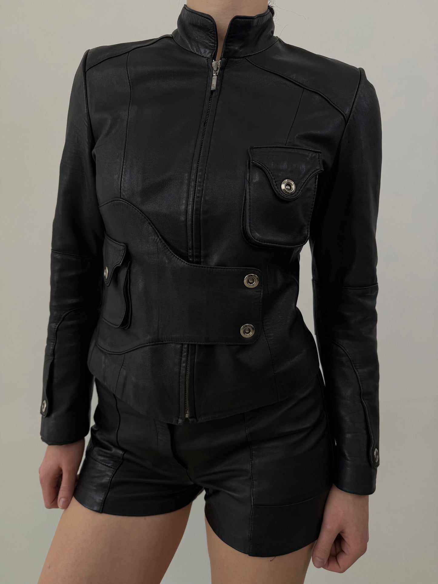 Vintage leather jacket TWINKLING GLOBAL