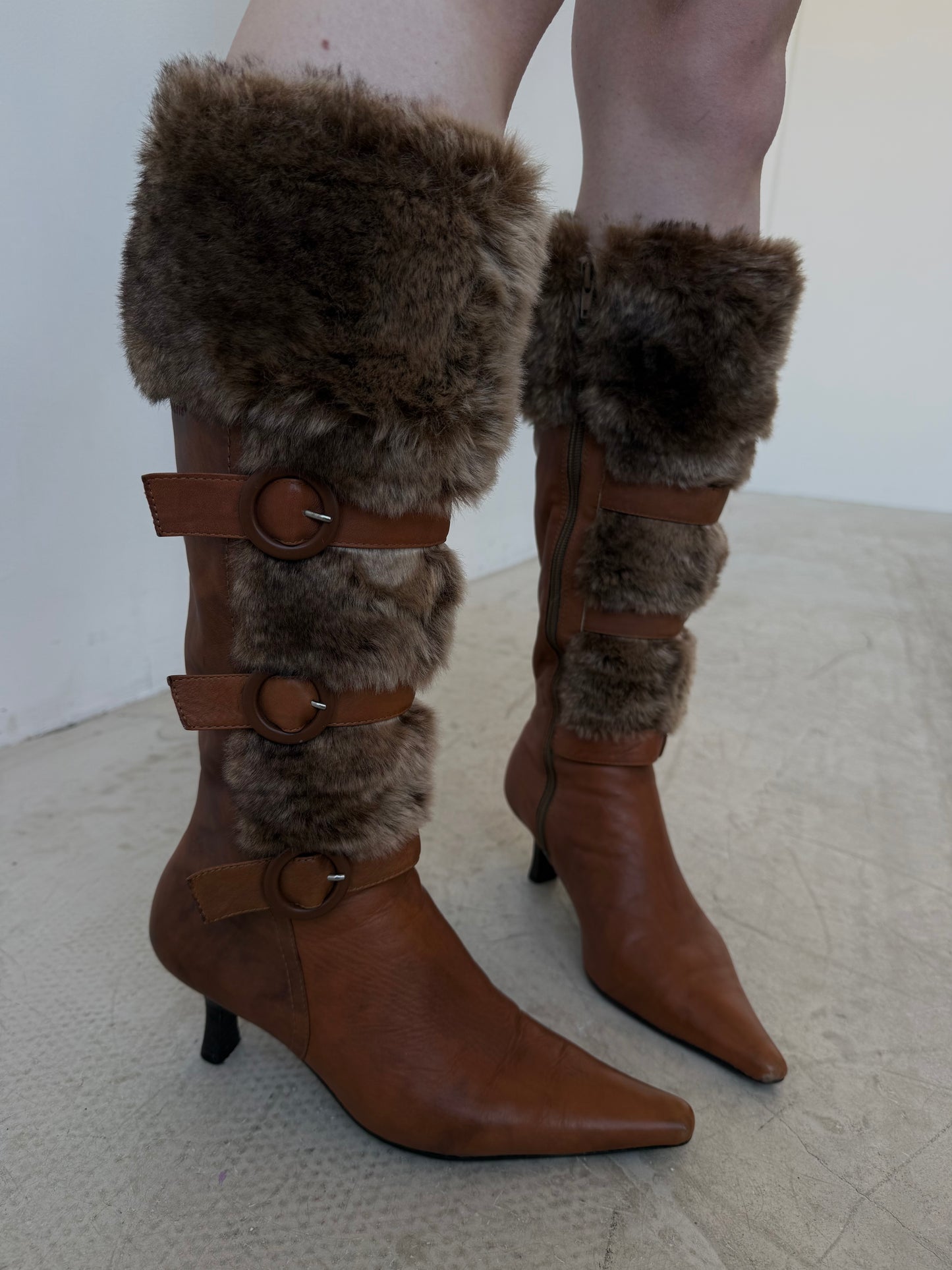 Vintage leather boots TWINKLING GLOBAL