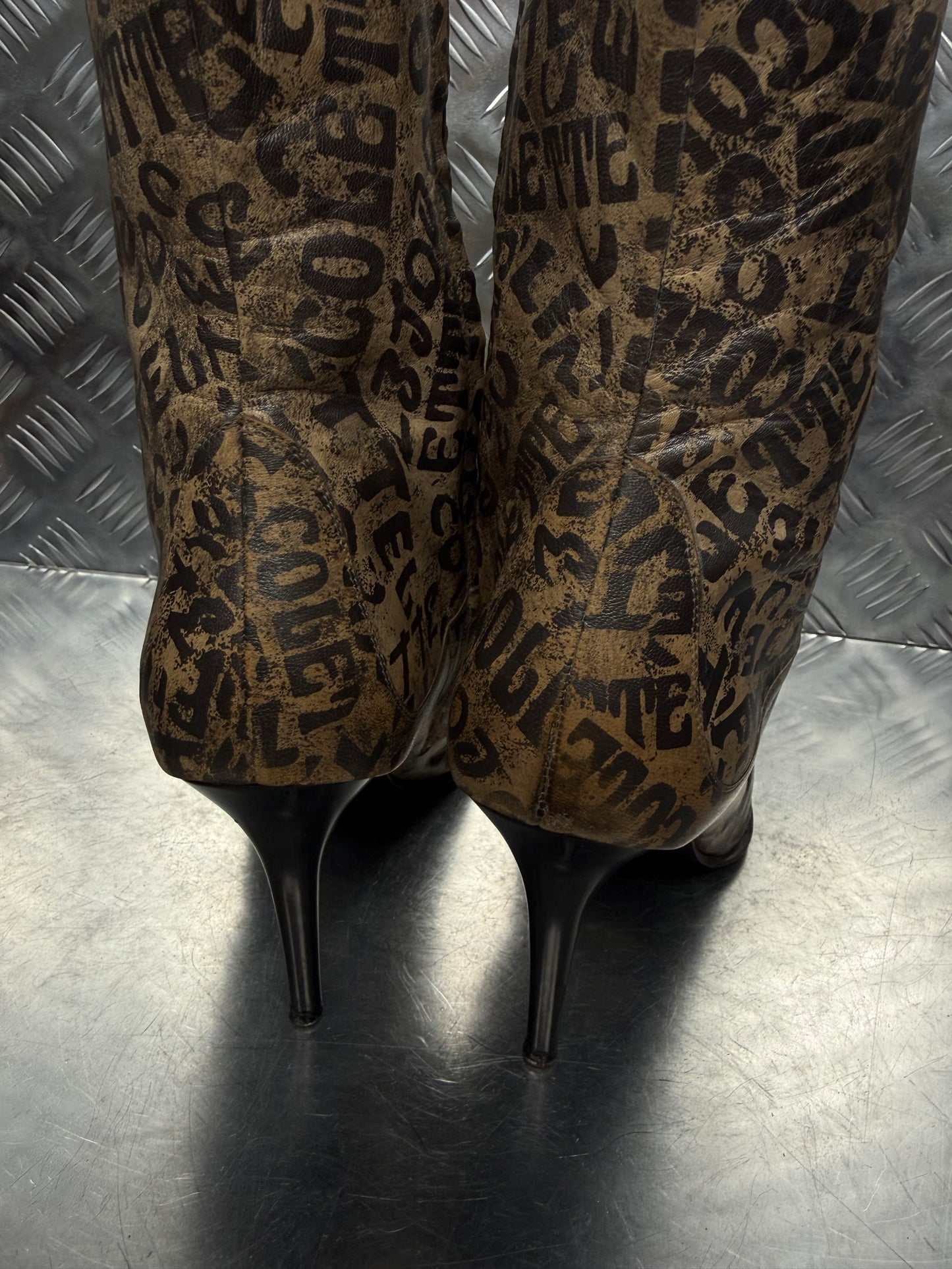 Vintage Italian leather boots TWINKLING GLOBAL