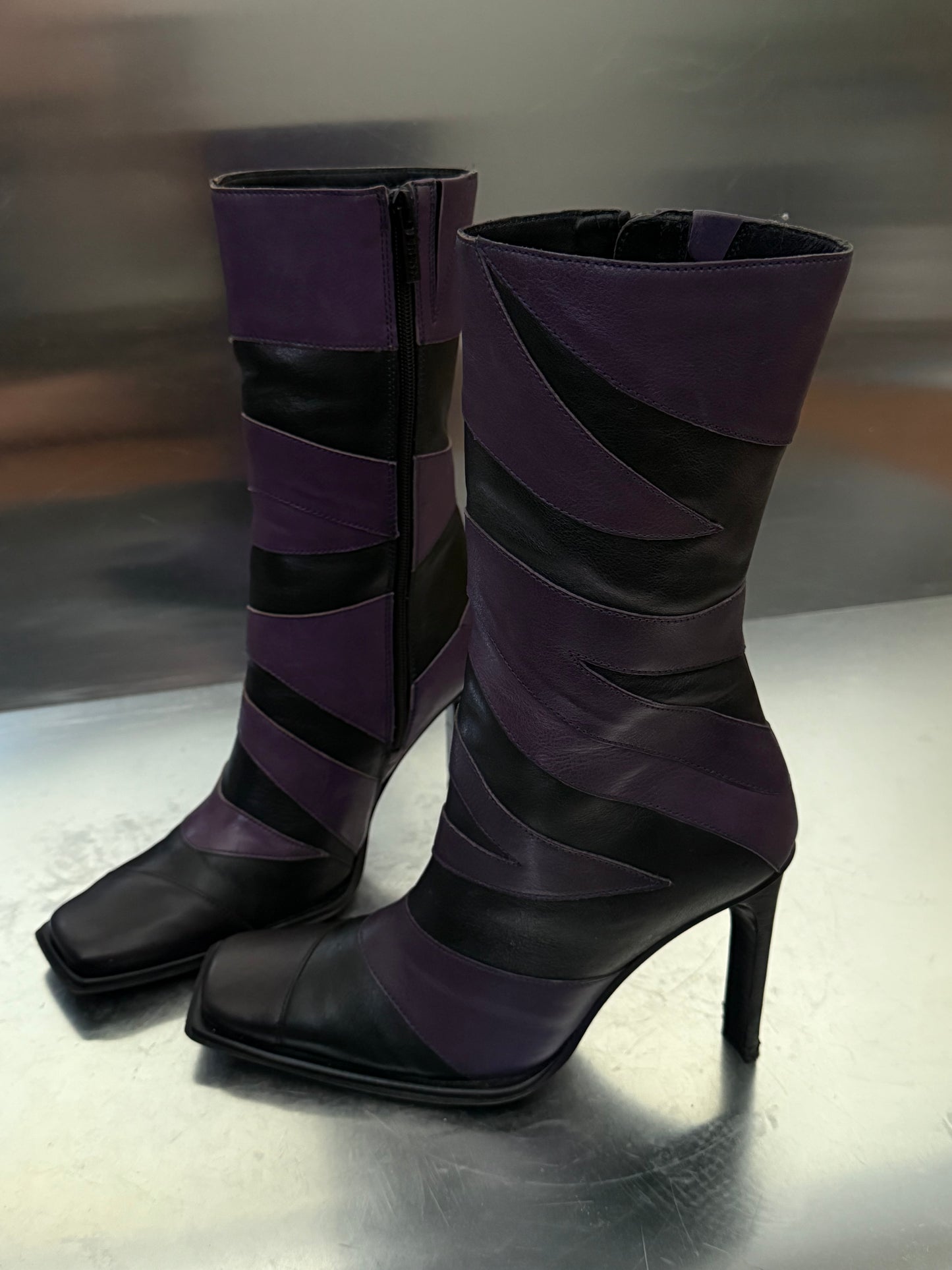 Vintage leather boots Bronx TWINKLING GLOBAL