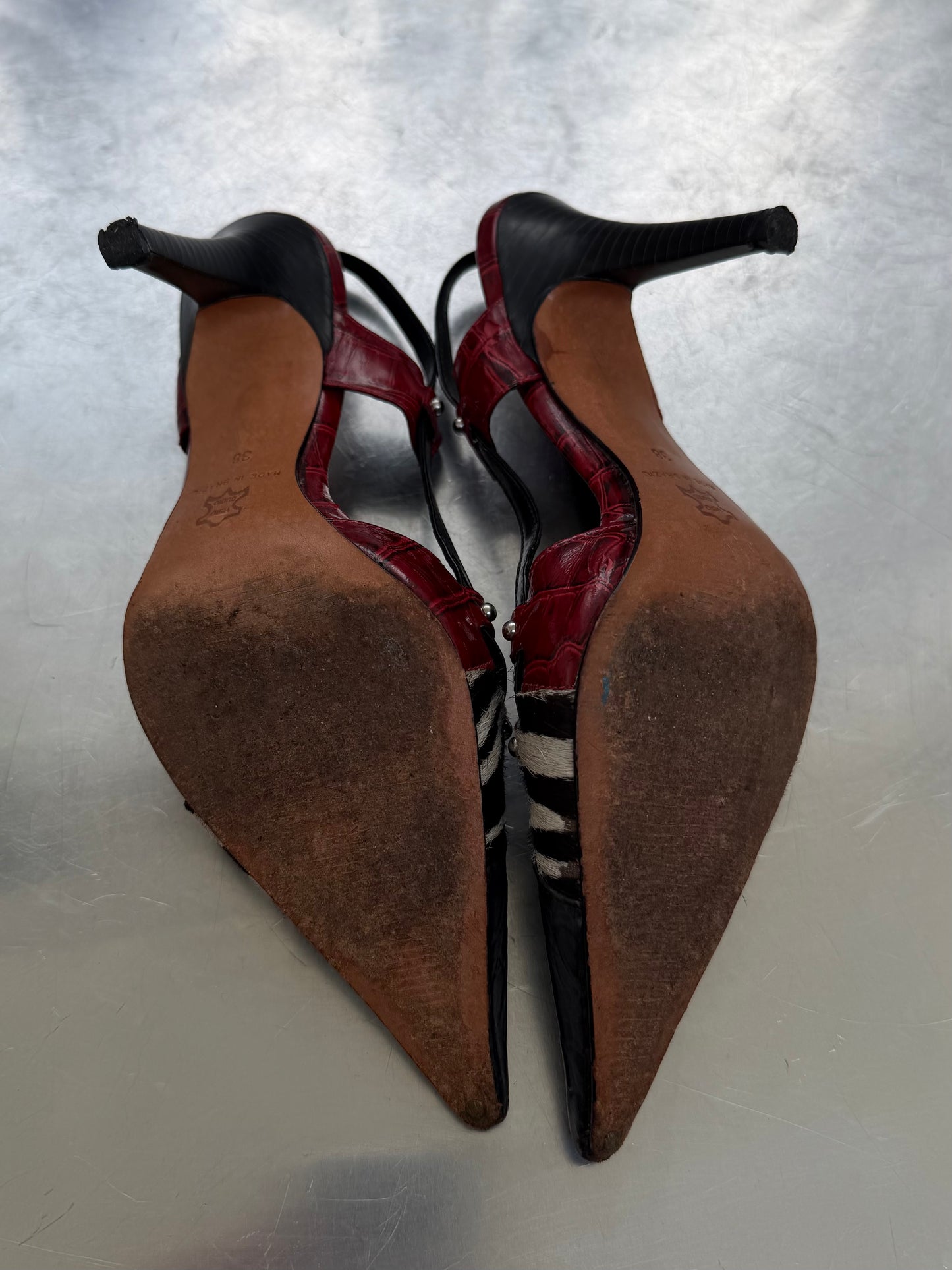 Vintage Italian slingback heels TWINKLING GLOBAL