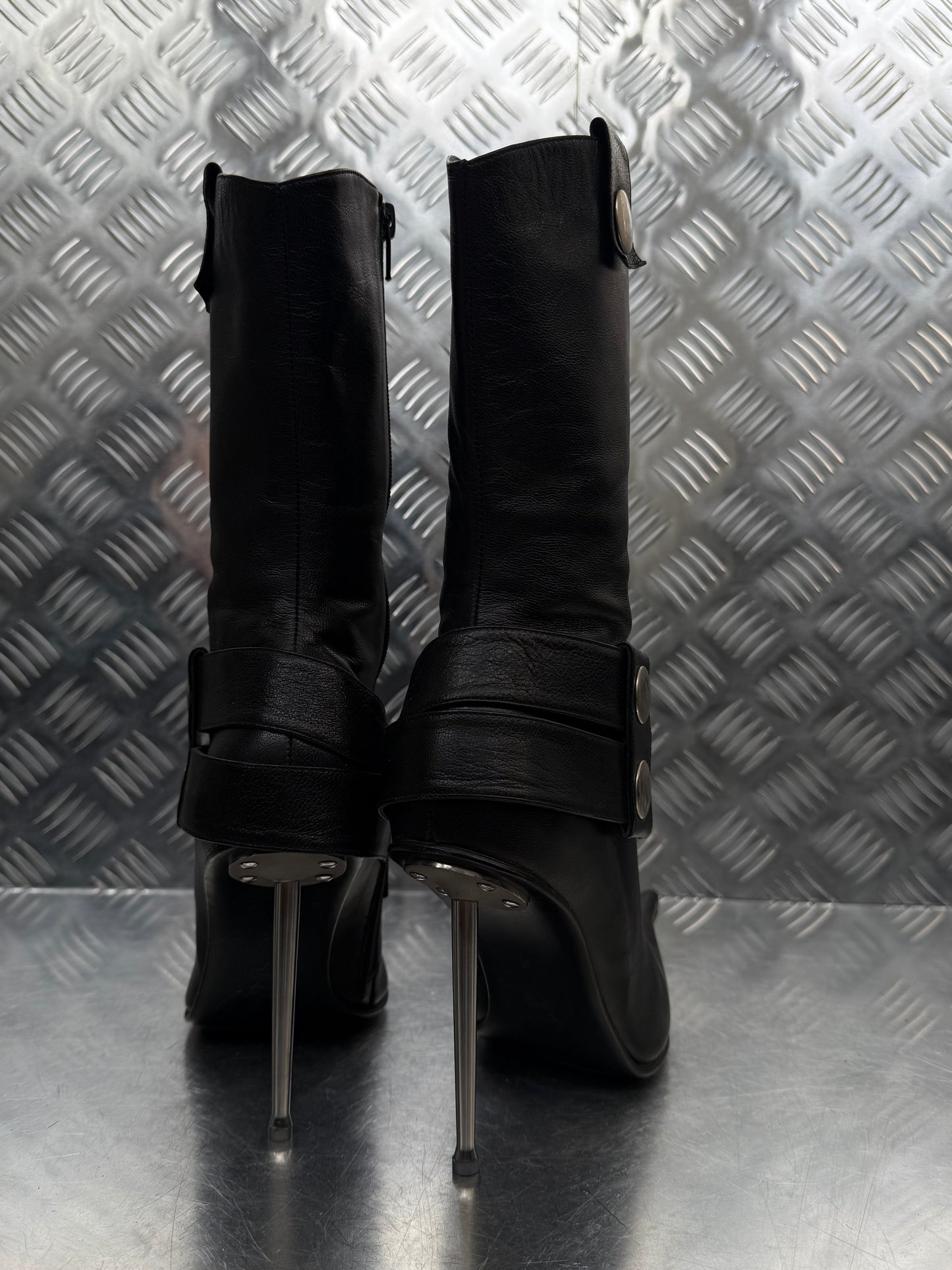 Vintage pointed leather boots TWINKLING GLOBAL