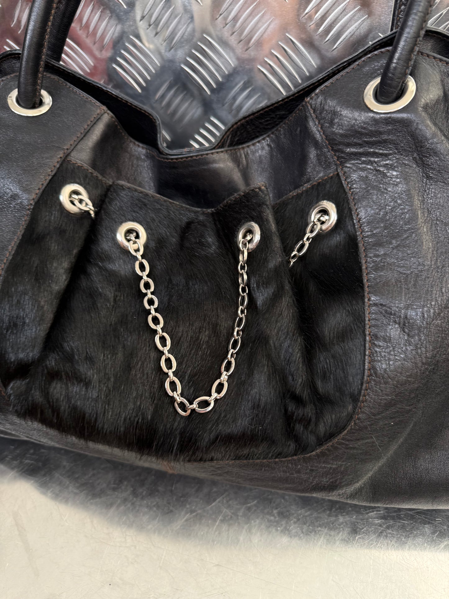 Vintage Furla Leather Bag Twinkling Global