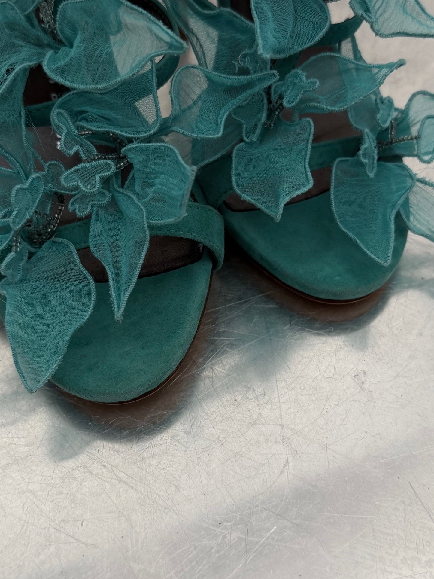 Vintage Giuseppe Zanotti floral heels TWINKLING GLOBAL