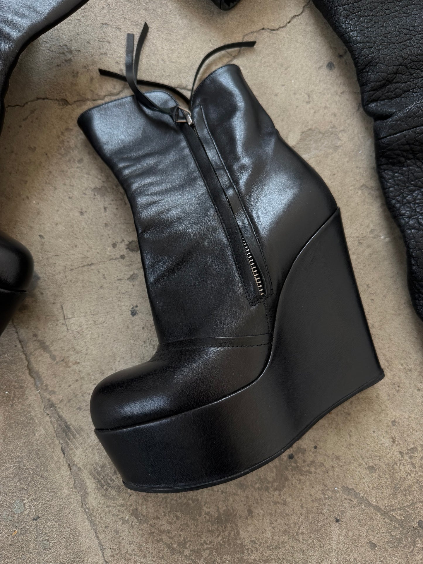Bruno Bordese leather platform boots TWINKLING GLOBAL
