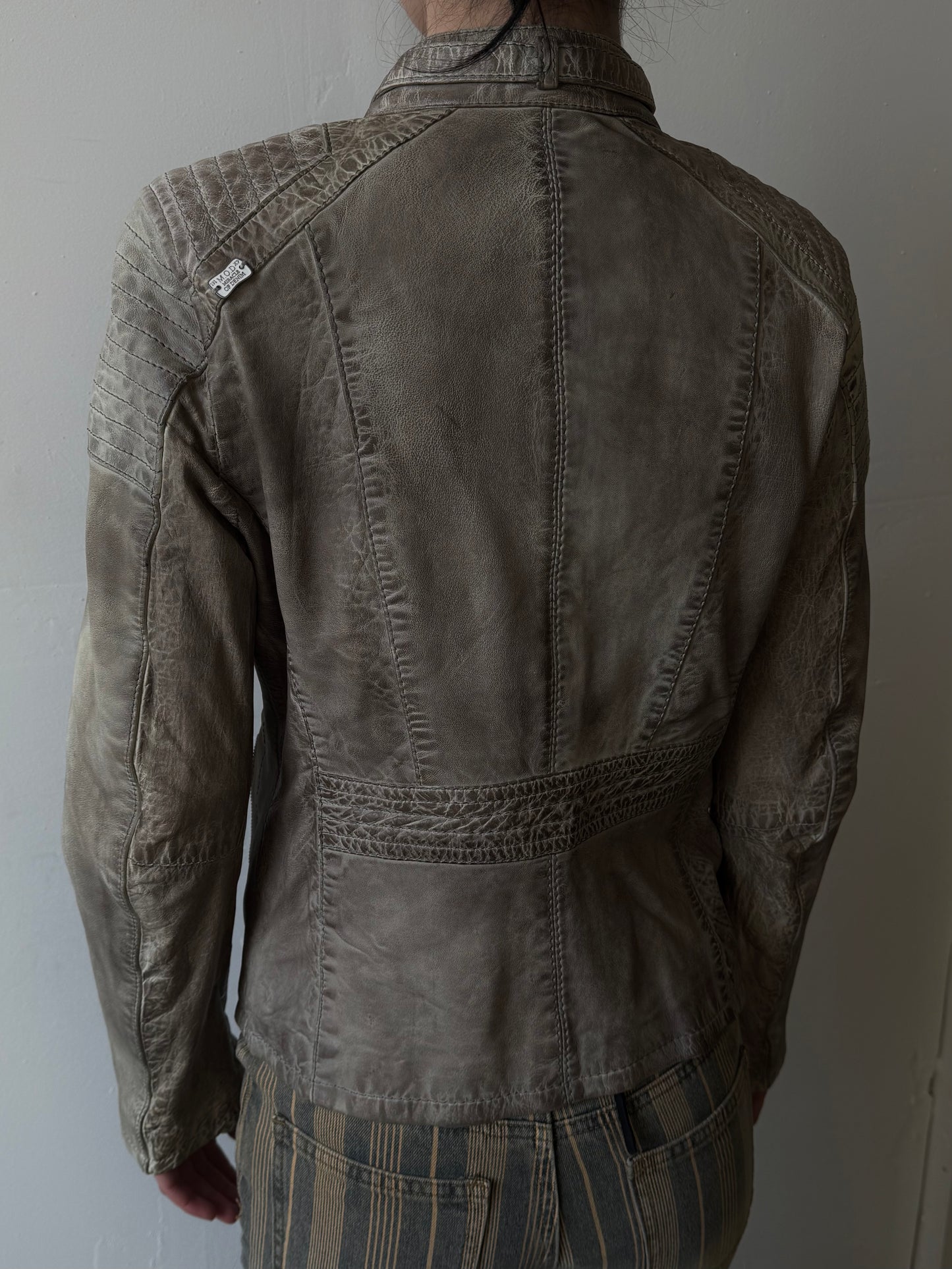 Vintage leather jacket TWINKLING GLOBAL