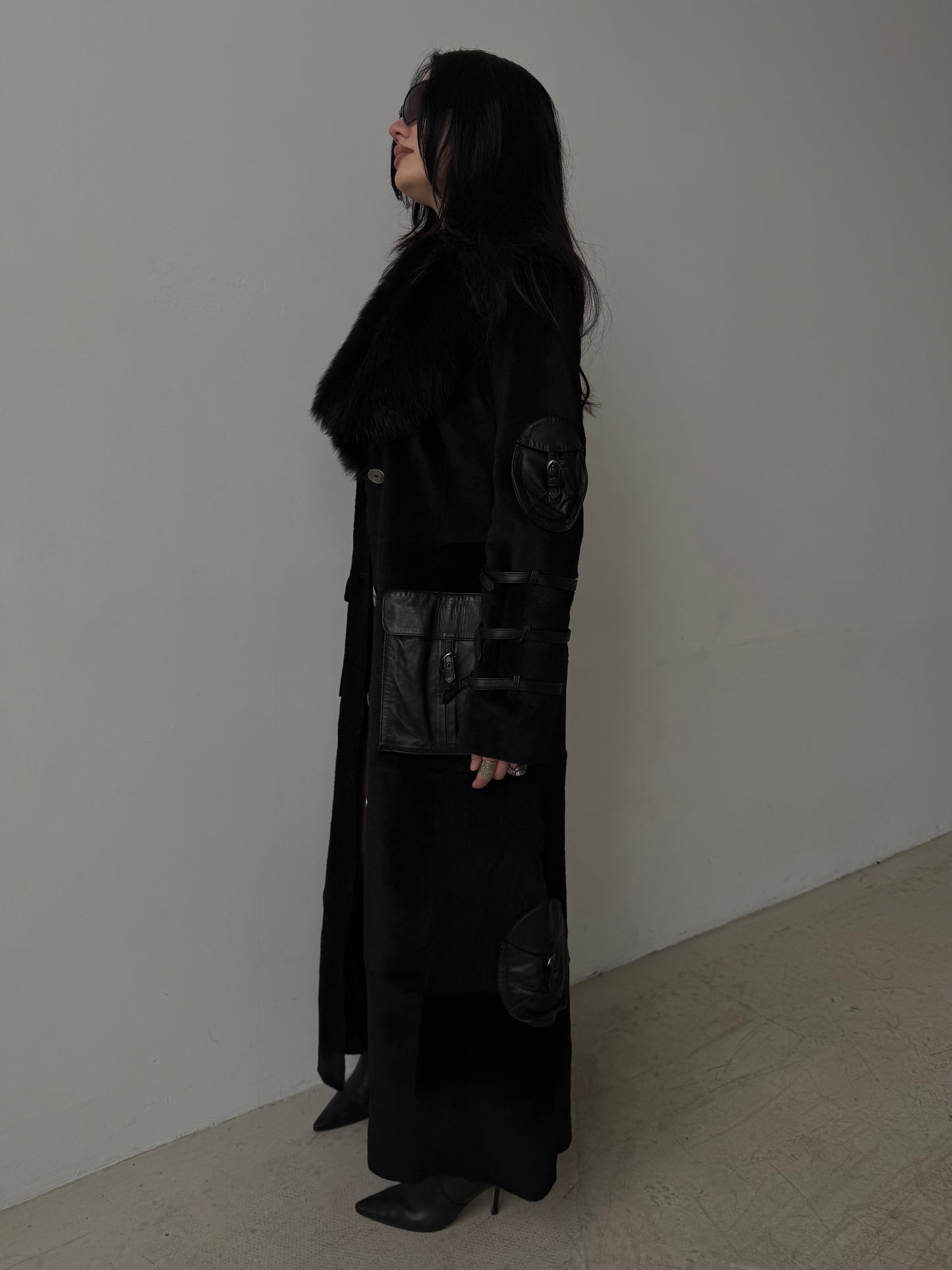 Vintage leather coat TWINKLING GLOBAL