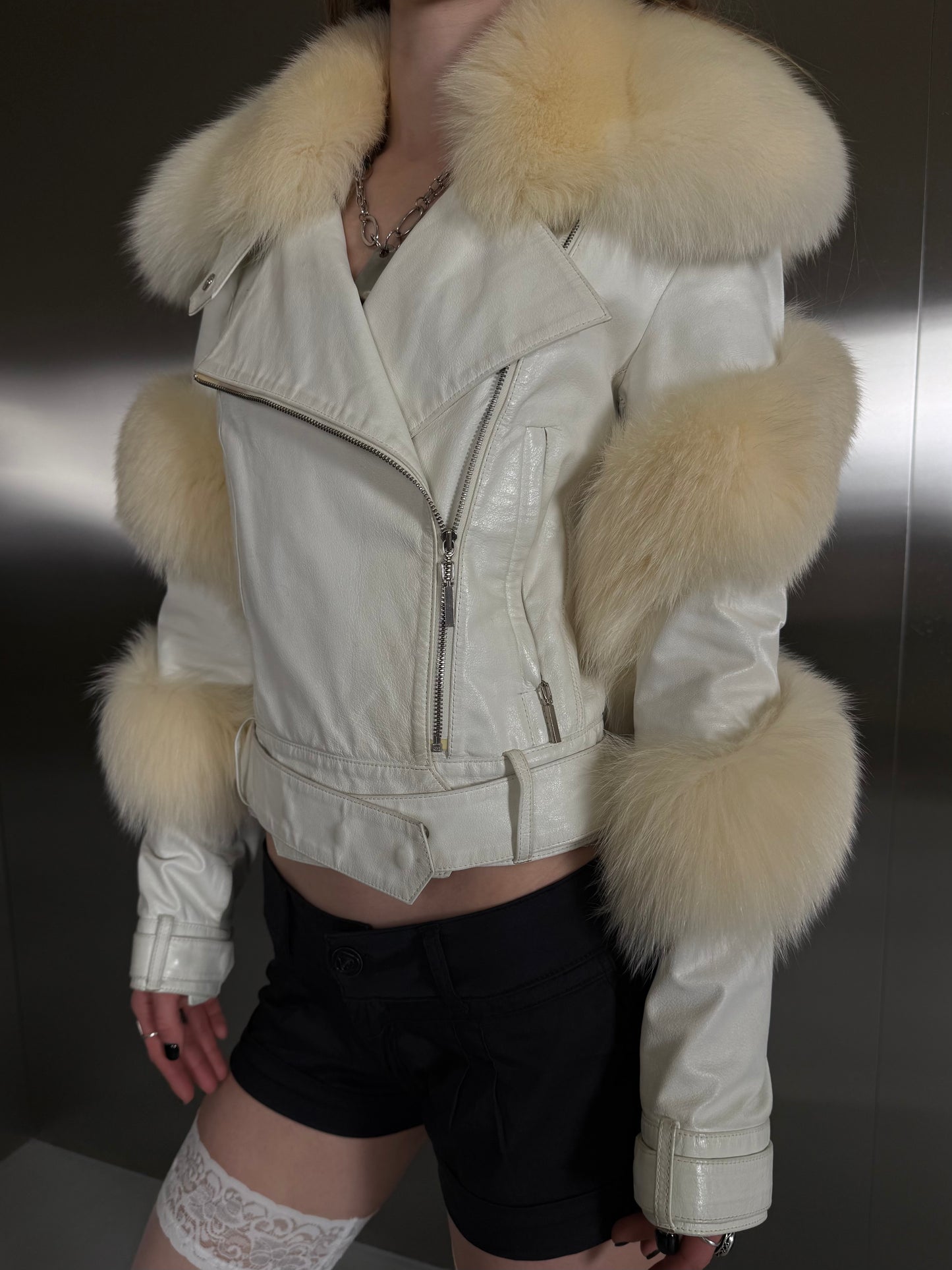Vintage leather jacket TWINKLING GLOBAL