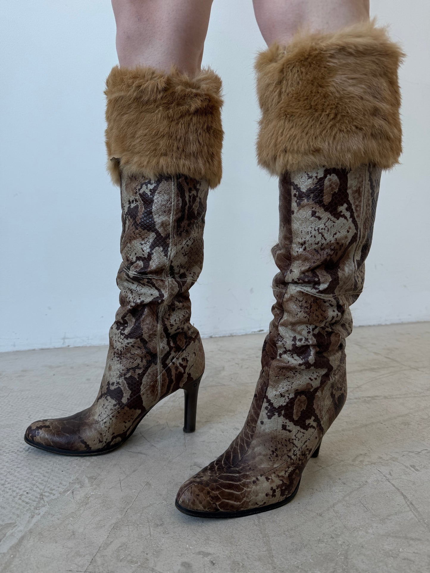 Vintage leather boots TWINKLING GLOBAL