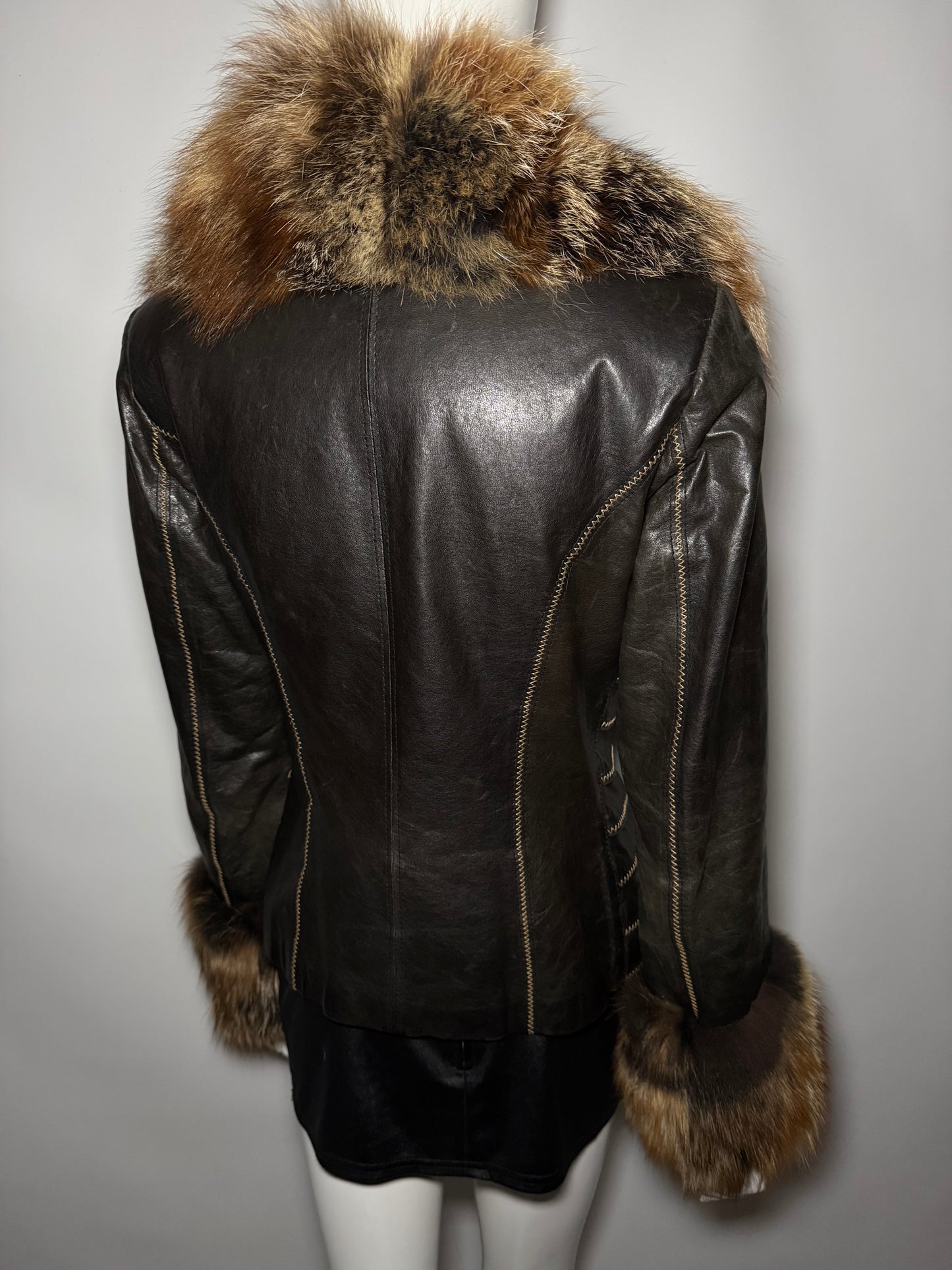 Vintage Leather Jacket TWINKLING GLOBAL