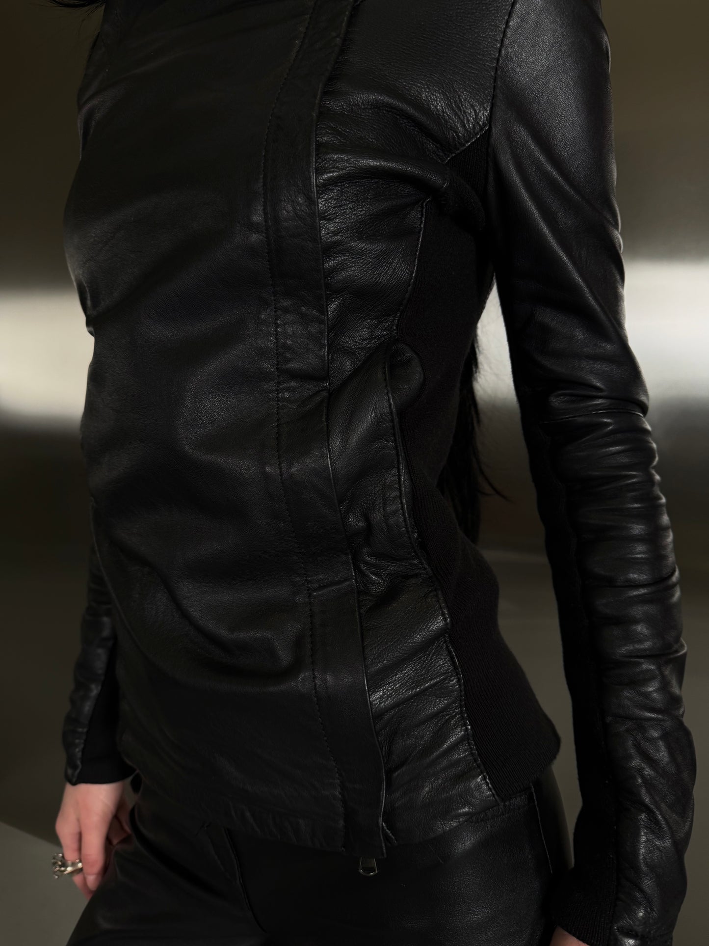 Vintage leather jacket TWINKLING GLOBAL