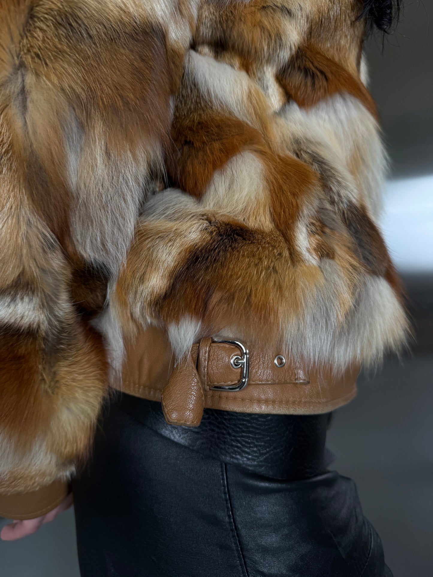 Vintage leather jacket TWINKLING GLOBAL