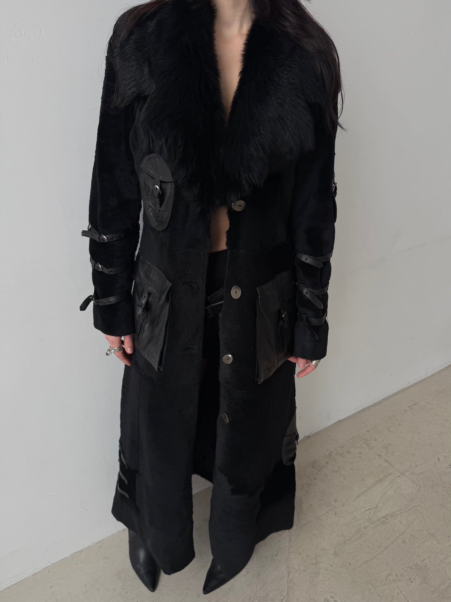 Vintage leather coat TWINKLING GLOBAL