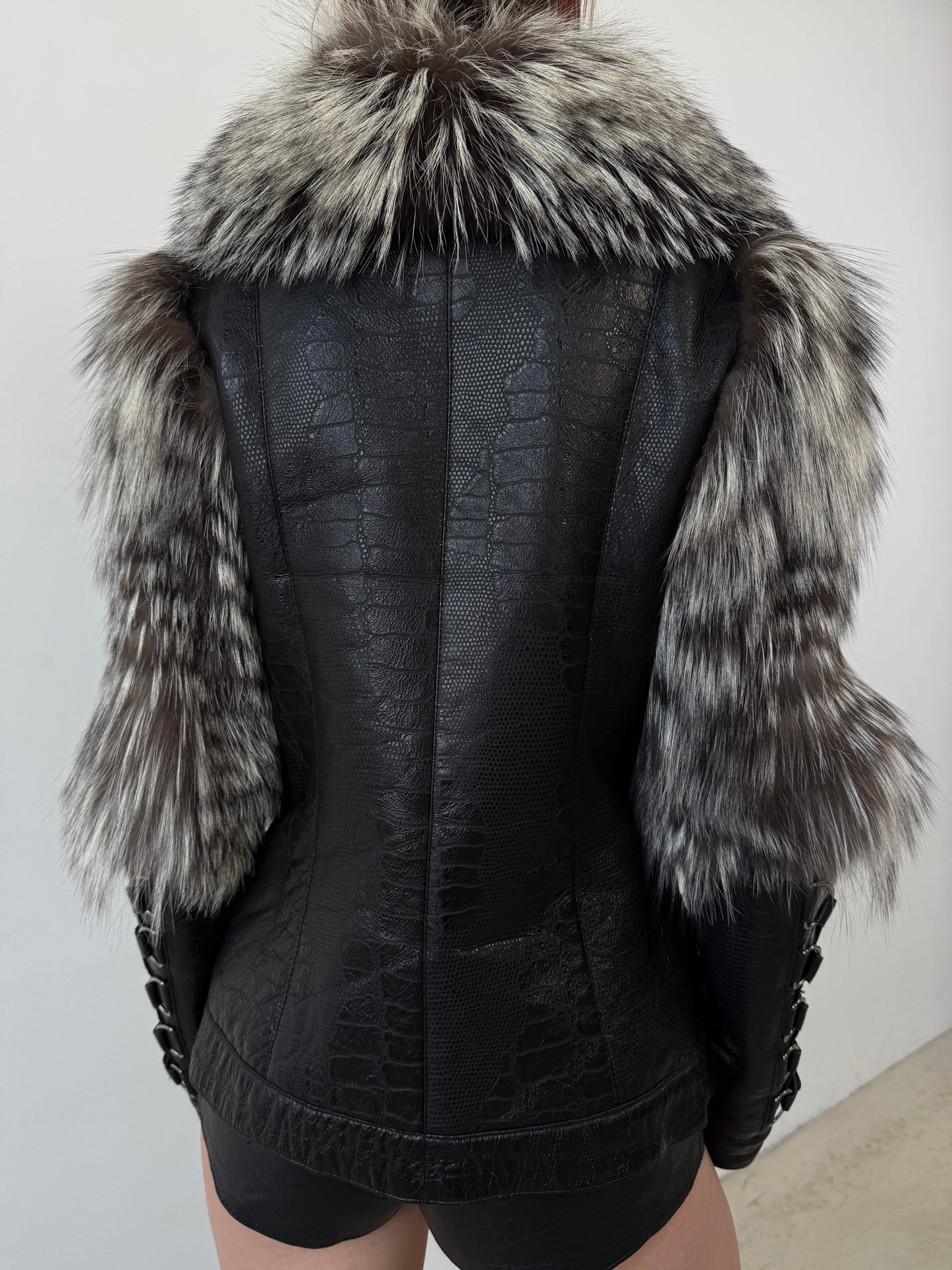 Vintage leather jacket TWINKLING GLOBAL