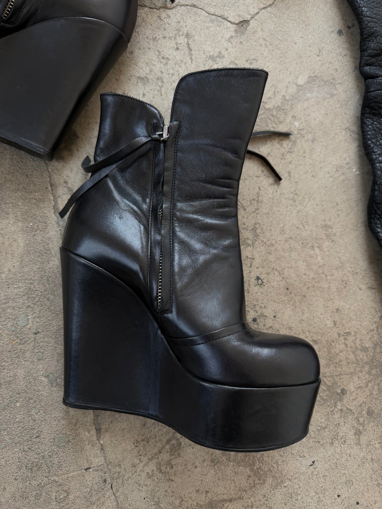 Bruno Bordese leather platform boots TWINKLING GLOBAL