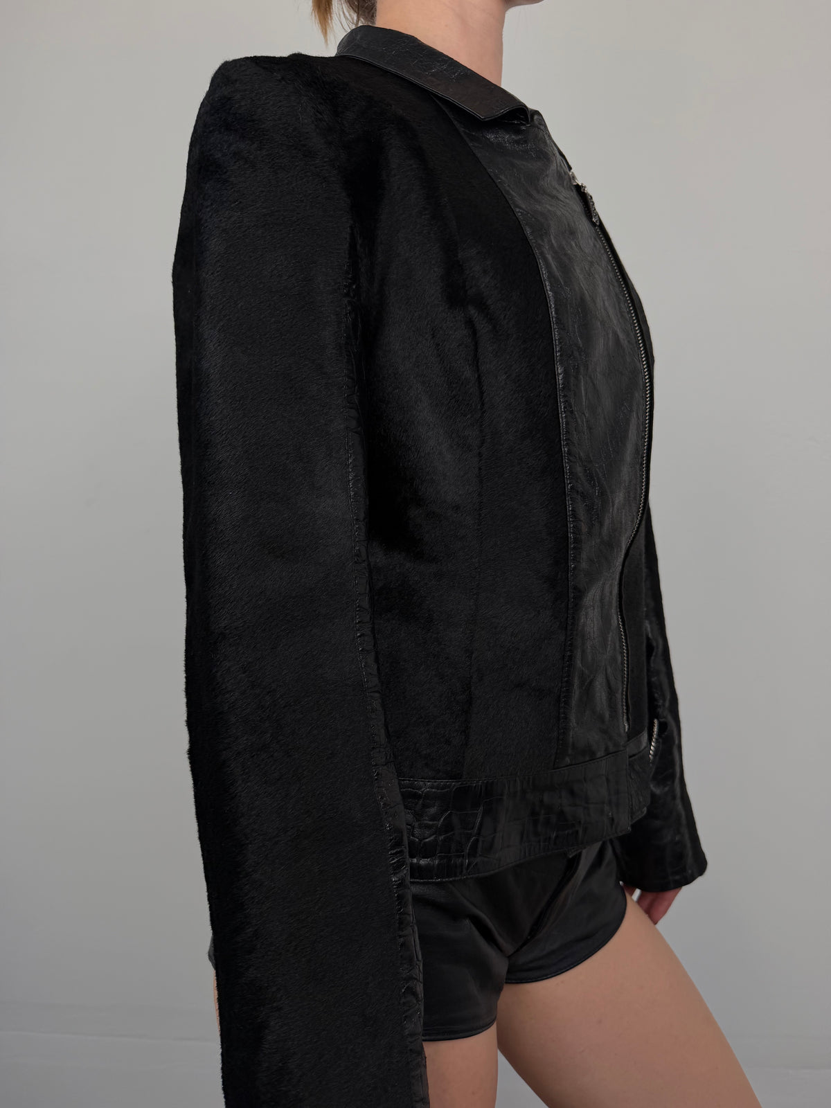 Vintage leather jacket TWINKLING GLOBAL
