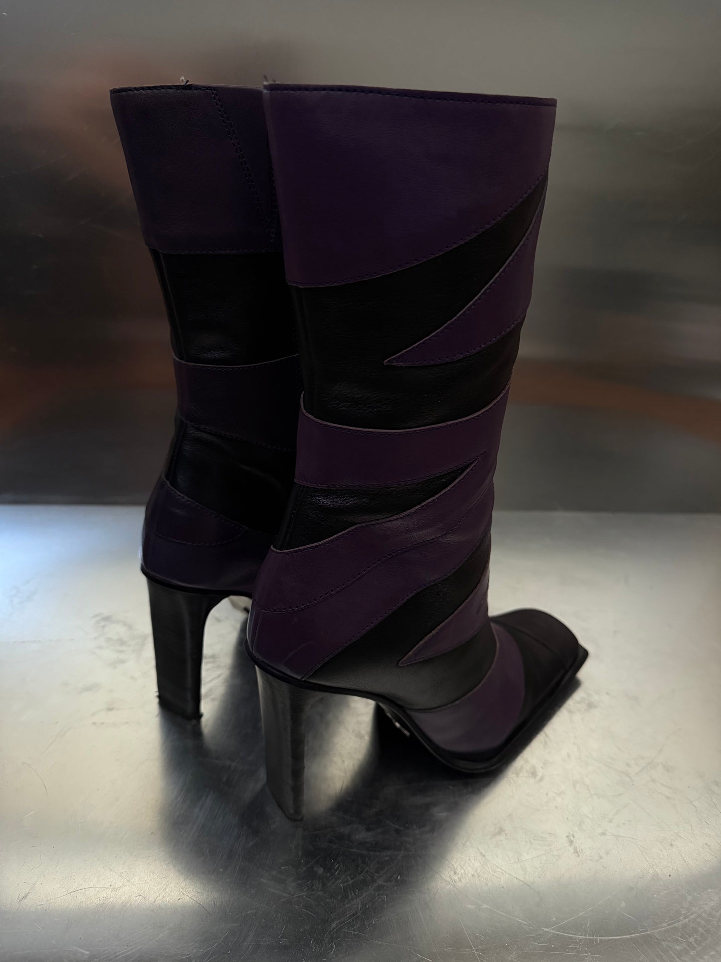 Vintage leather boots Bronx TWINKLING GLOBAL