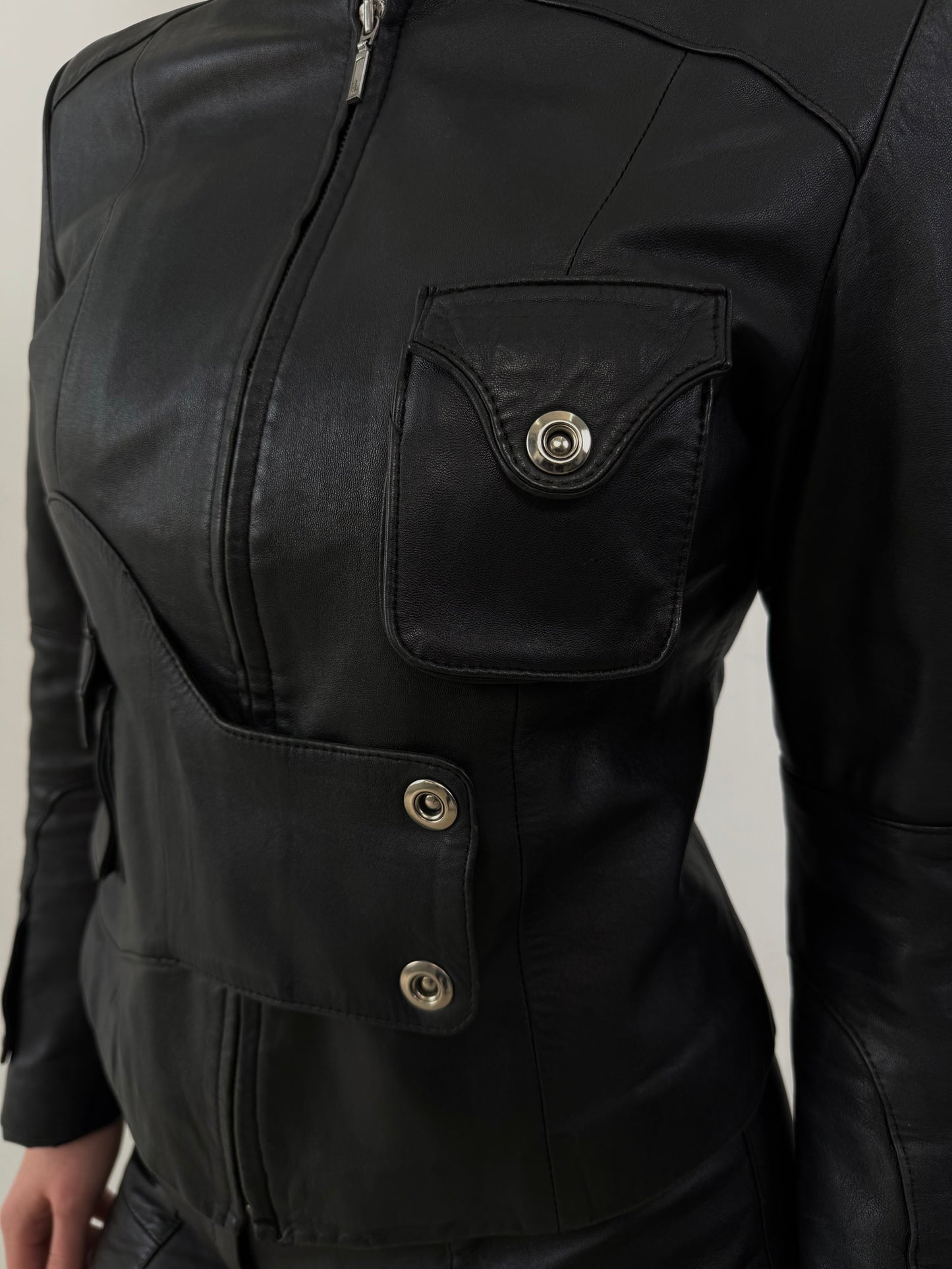 Vintage leather jacket TWINKLING GLOBAL