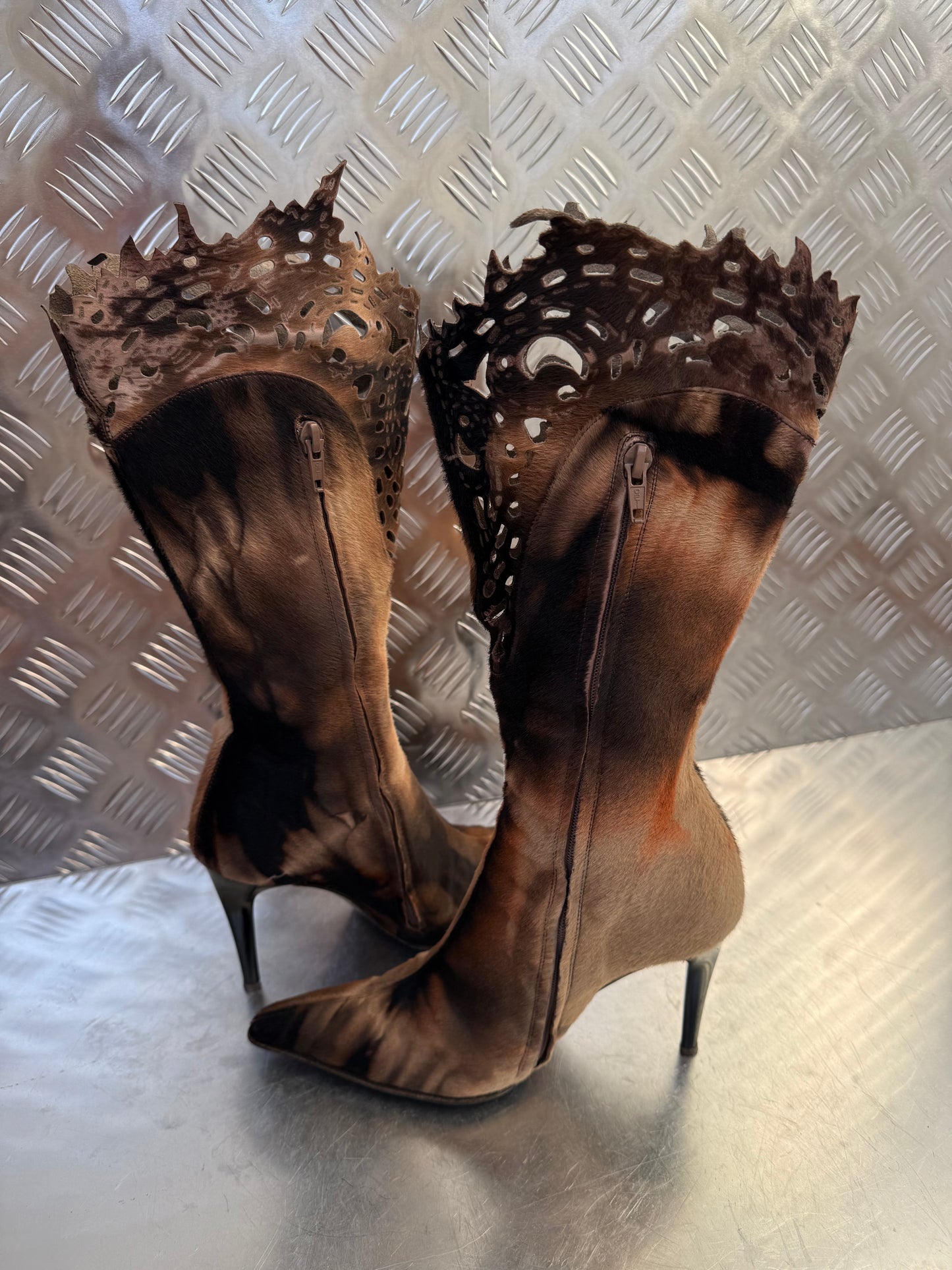 Vintage Italian leather boots Twinkling Global