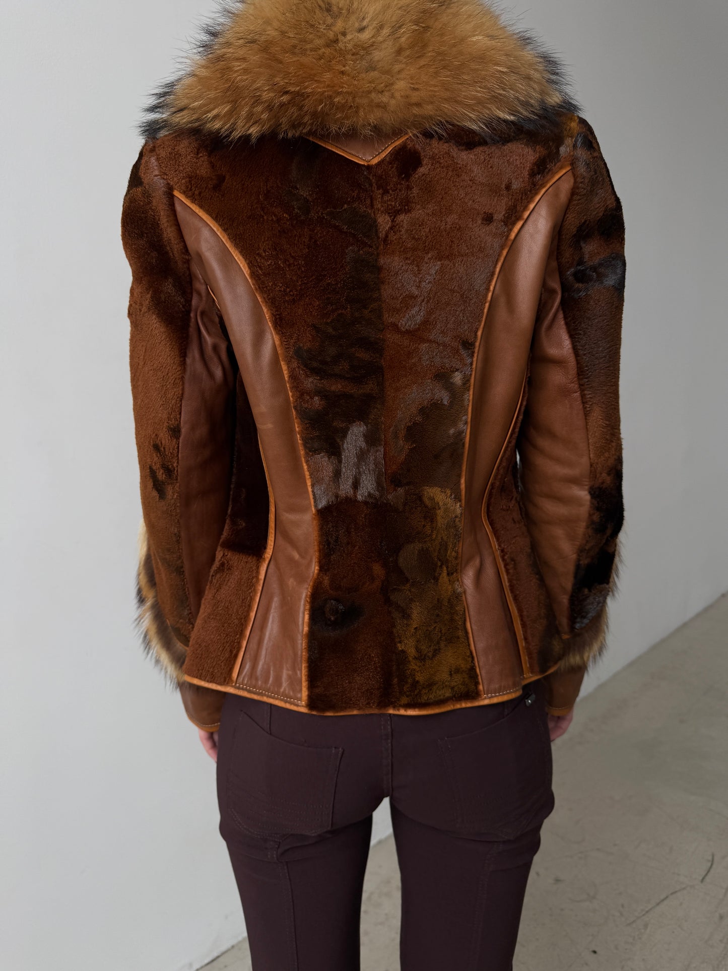 Vintage leather jacket TWINKLING GLOBAL