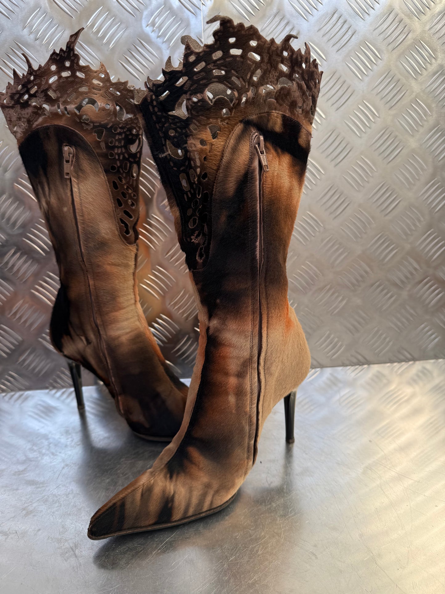 Vintage Italian leather boots Twinkling Global