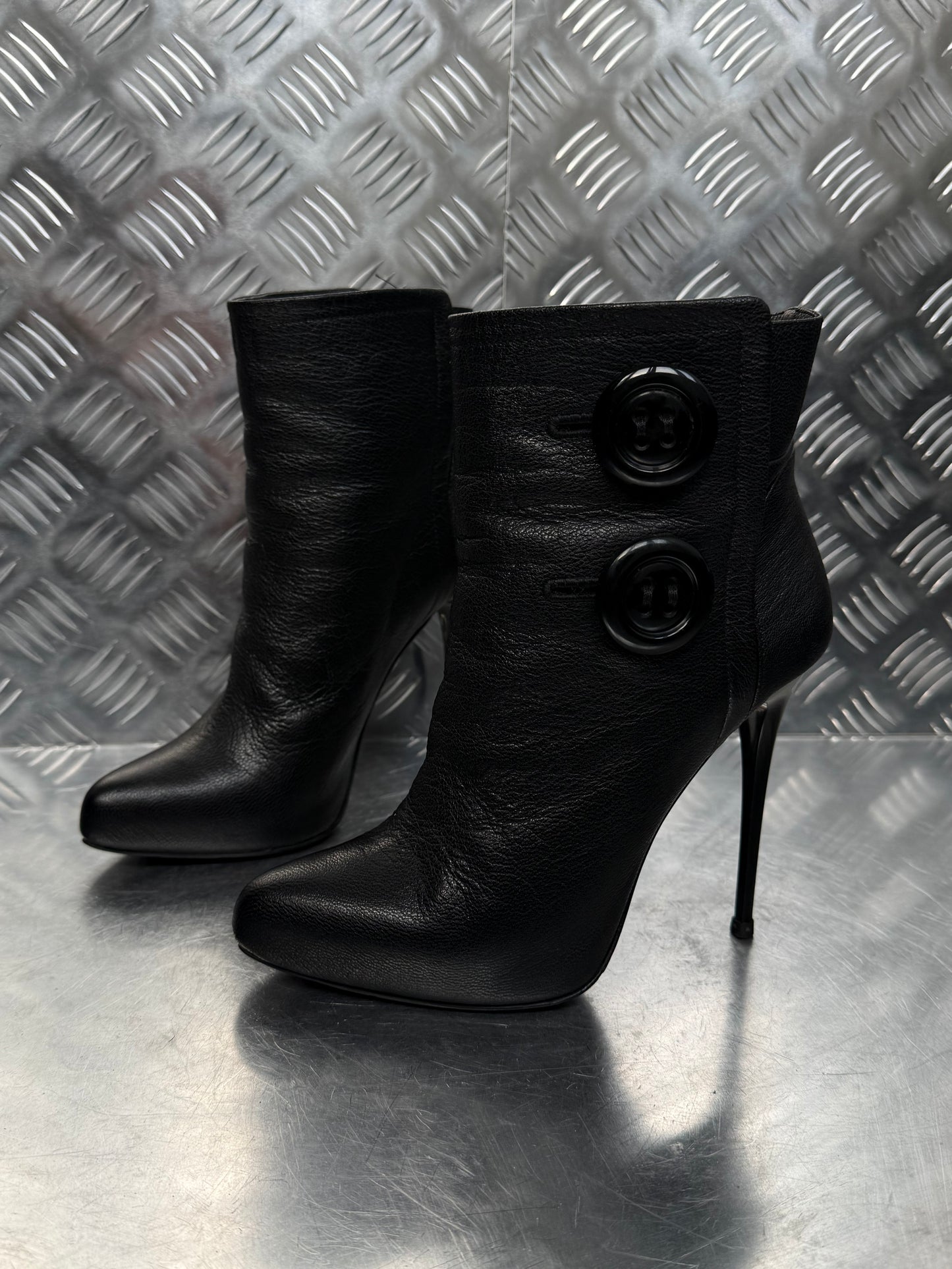 Vintage Gianmarco Lorenzi Buttoned Ankle Boots TWINKLING GLOBAL